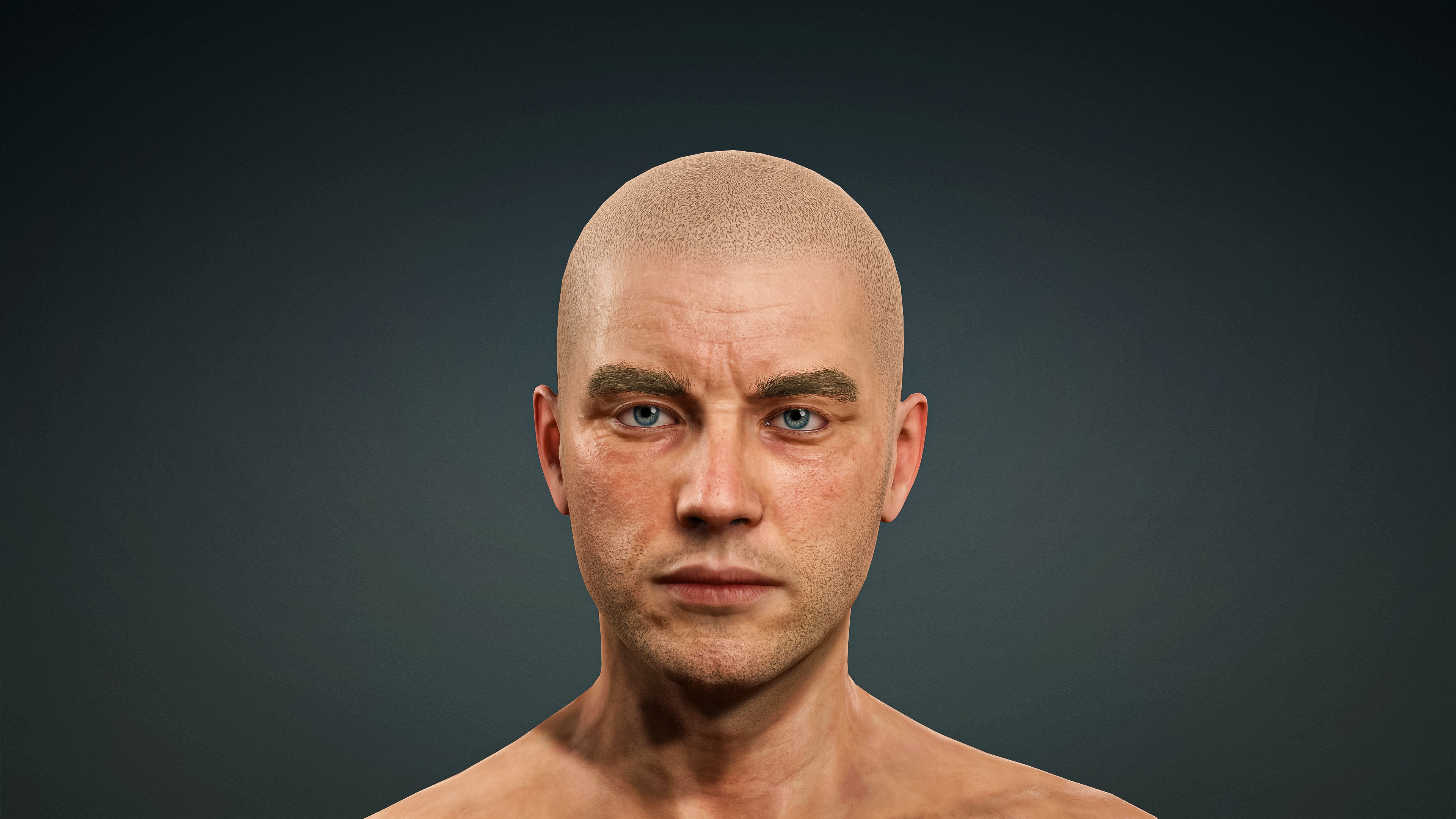 High Quality Realistic 6 Base Meshes Skinny -Fully Rigged- 3D Model Collection_56