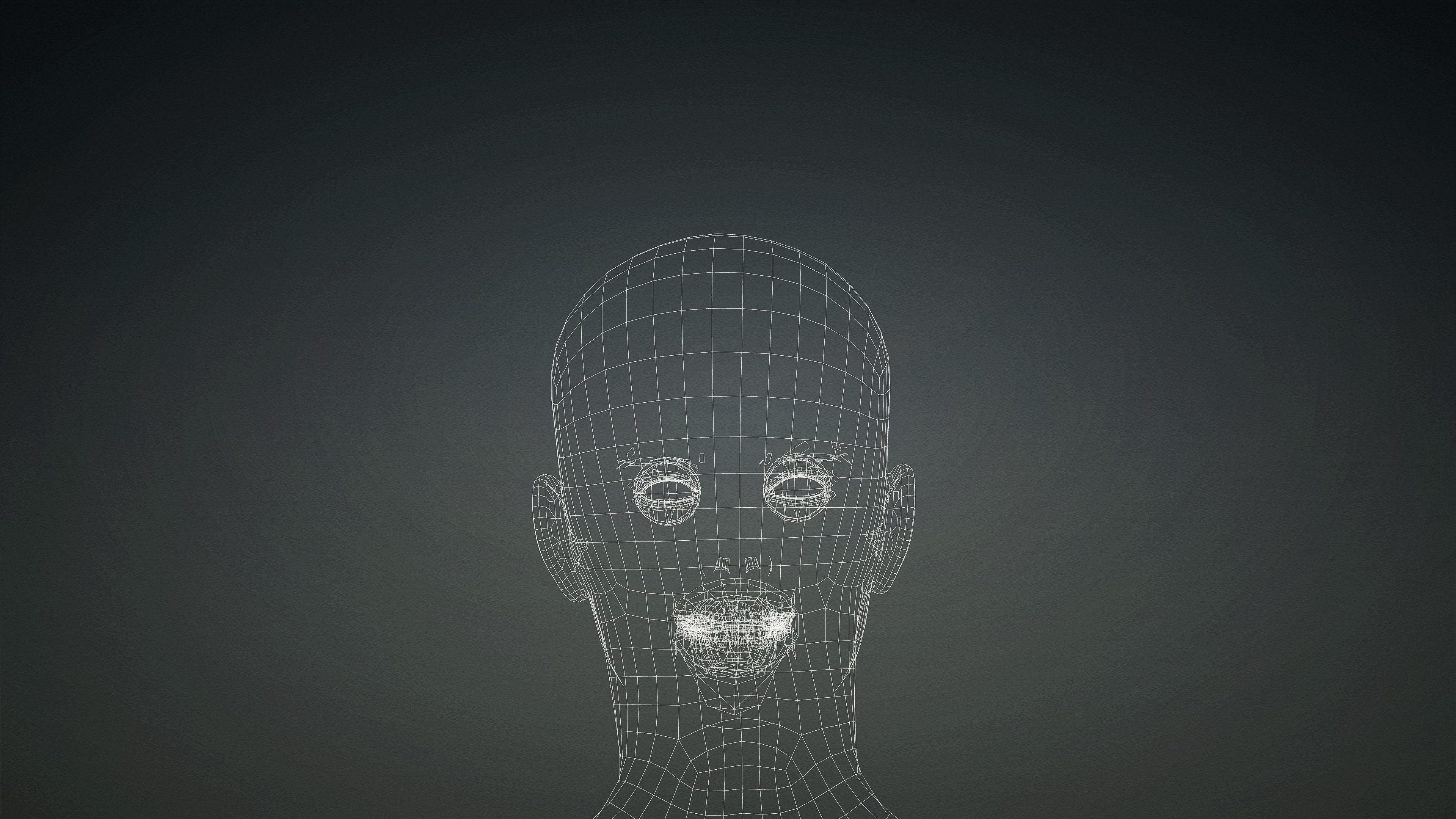 High Quality Realistic 6 Base Meshes Skinny -Fully Rigged- 3D Model Collection_107