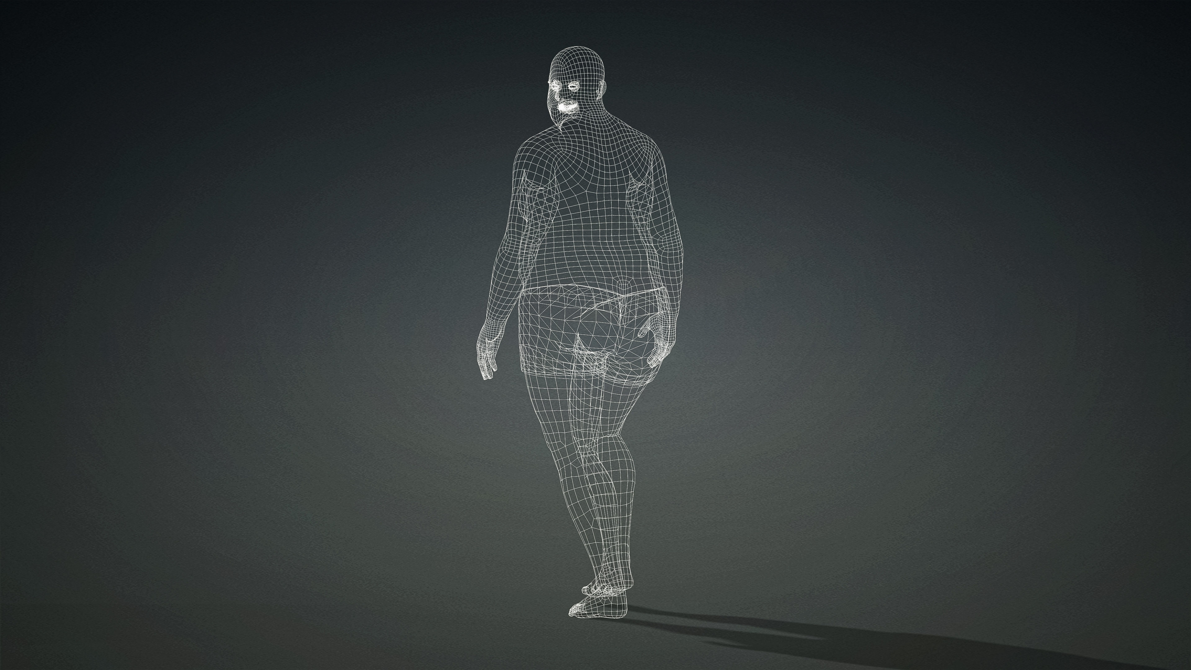 High Quality Realistic 6 Base Meshes Skinny -Fully Rigged- 3D Model Collection_102