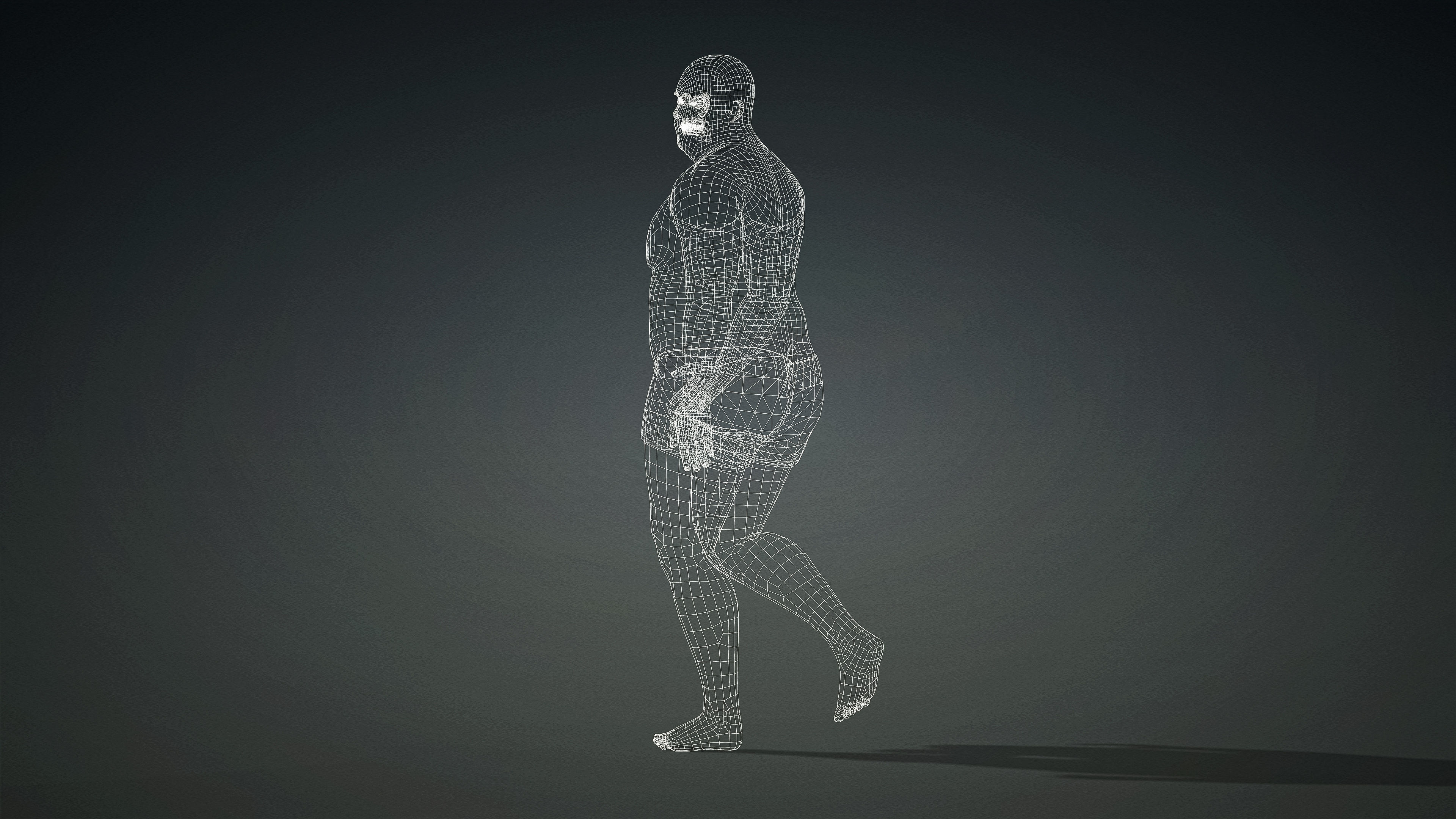 High Quality Realistic 6 Base Meshes Skinny -Fully Rigged- 3D Model Collection_116