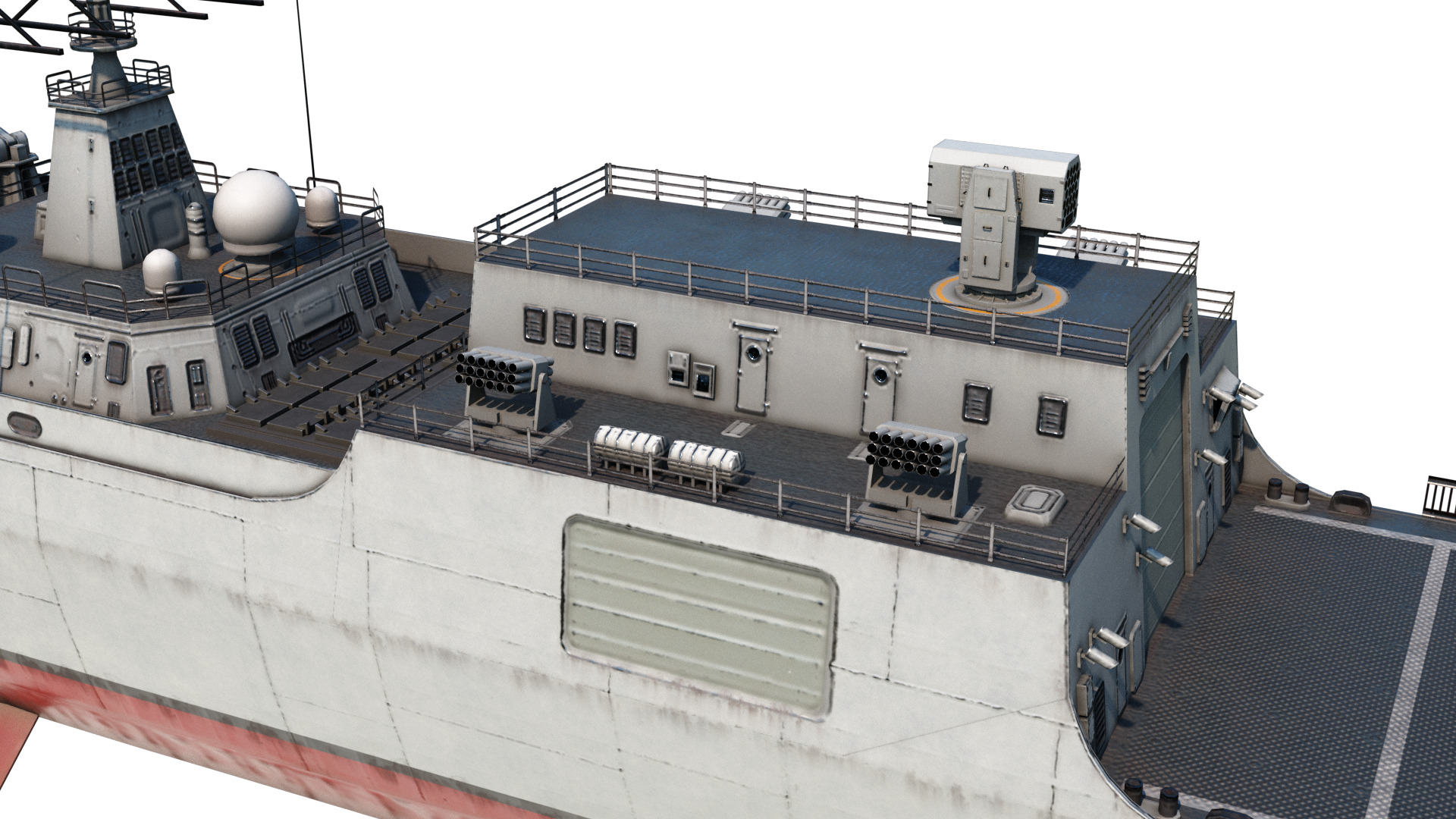 Type052D Chinese Navy Type 052D Destroyer PLAN LvyangIII class Low-poly 3D model_8