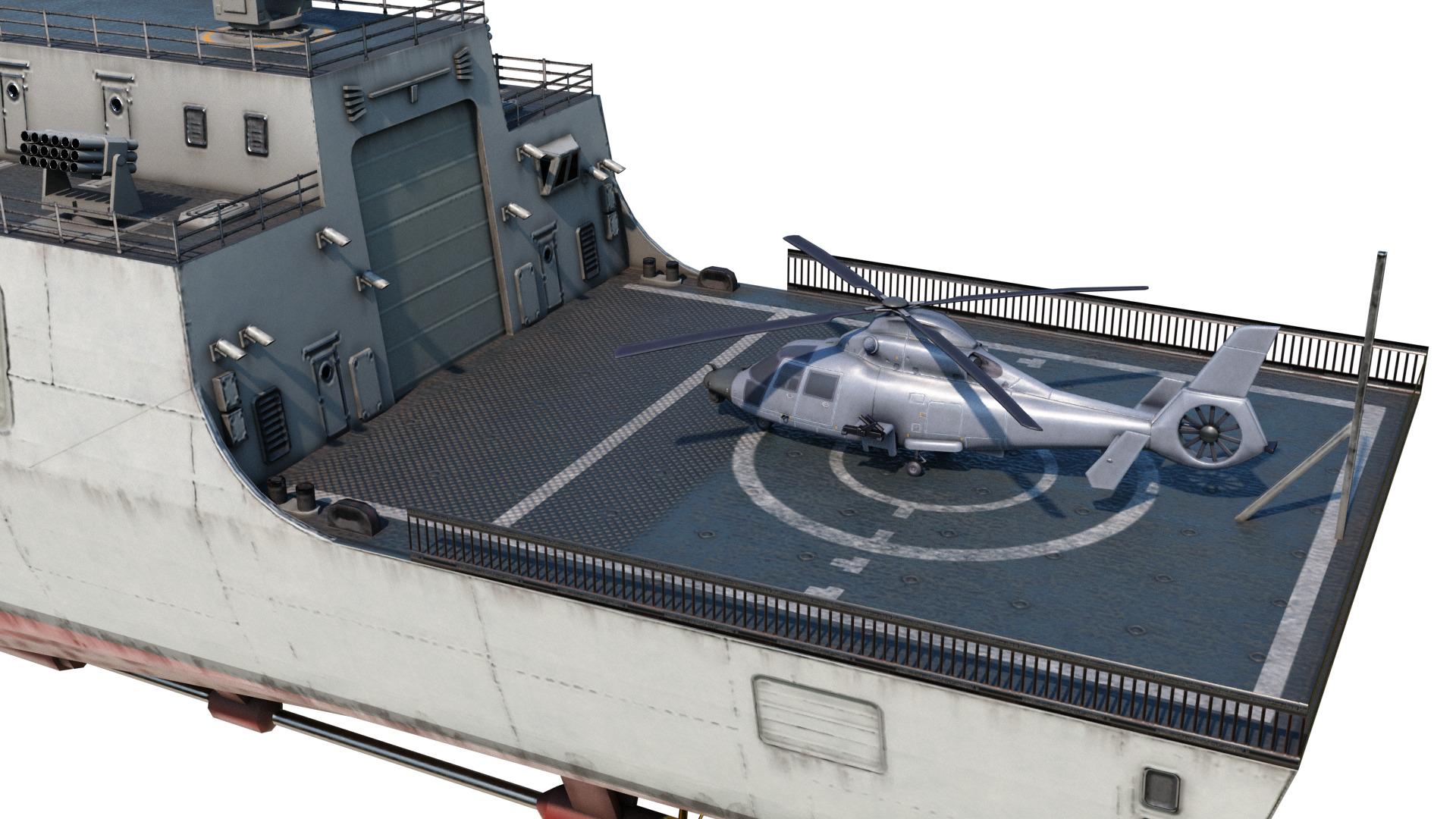 Type052D Chinese Navy Type 052D Destroyer PLAN LvyangIII class Low-poly 3D model_9