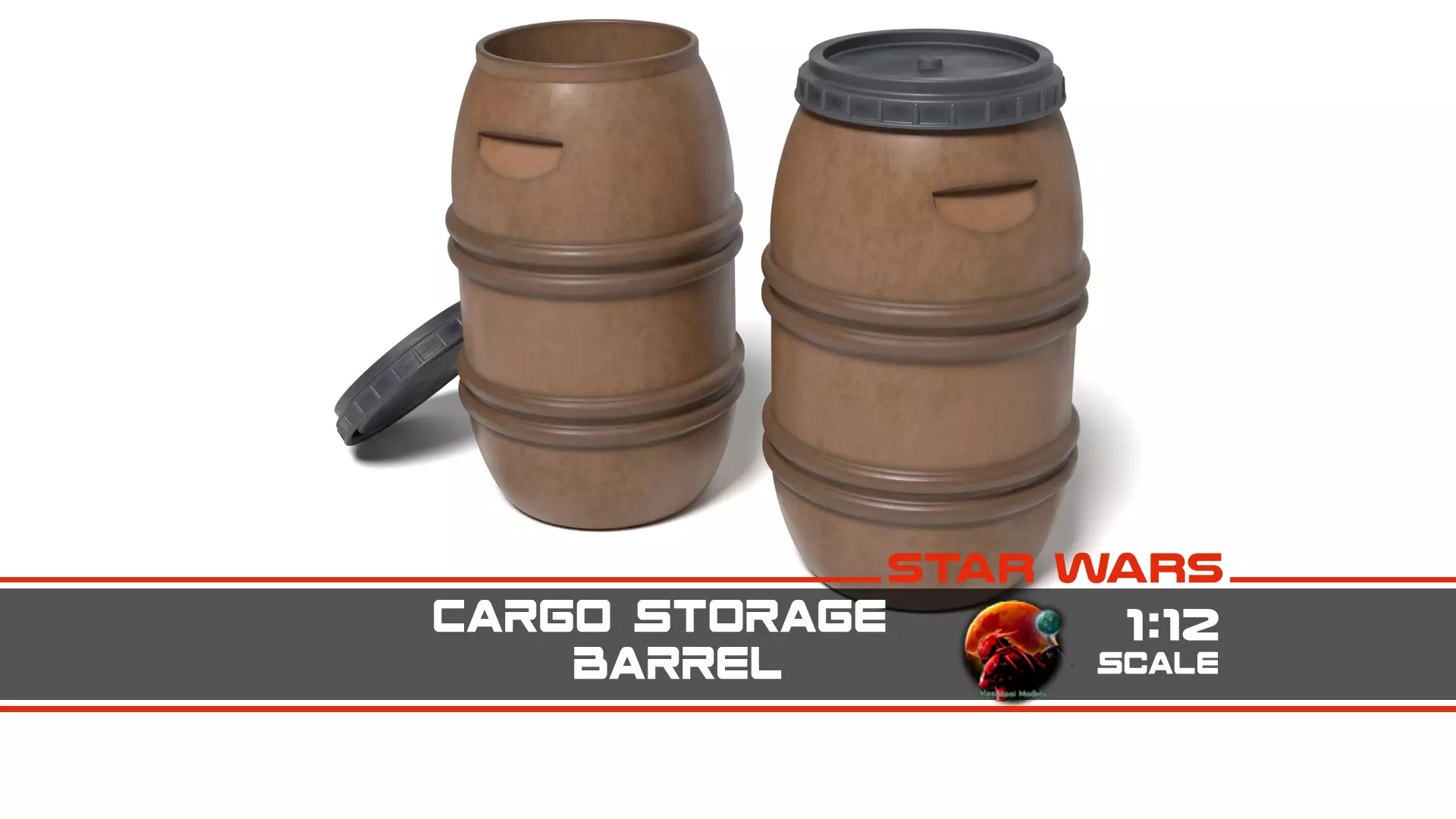Cargo Storage Barrel 1-12 scale Blackseries  Free 3D print model_0