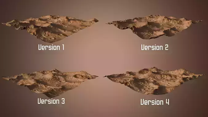 Mars Surface  3D Model Collection
