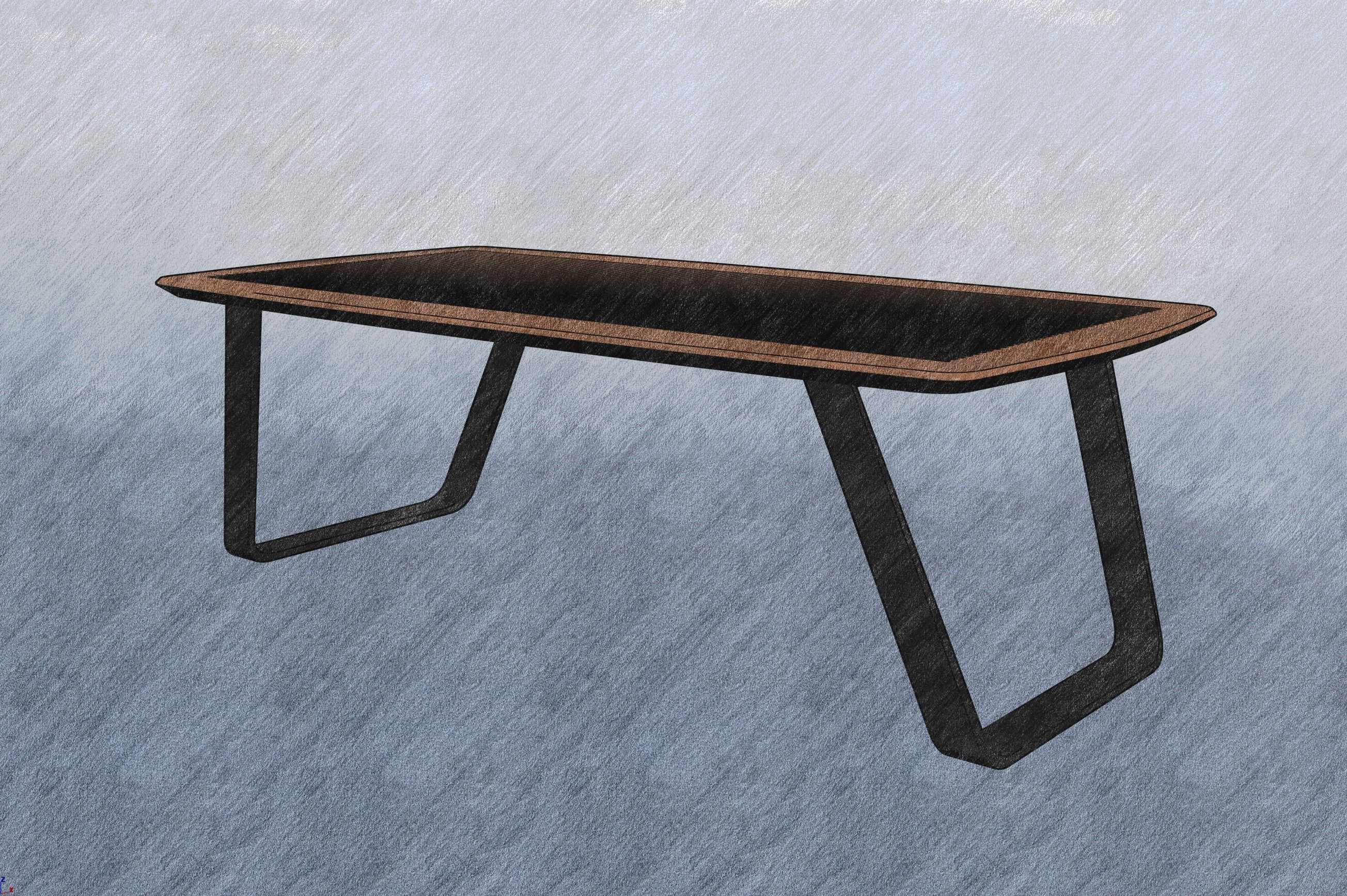 Luxury Chair and Table Set 3D 3D model_4