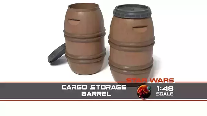 Cargo Storage Barrel 1-48 scale Legion 