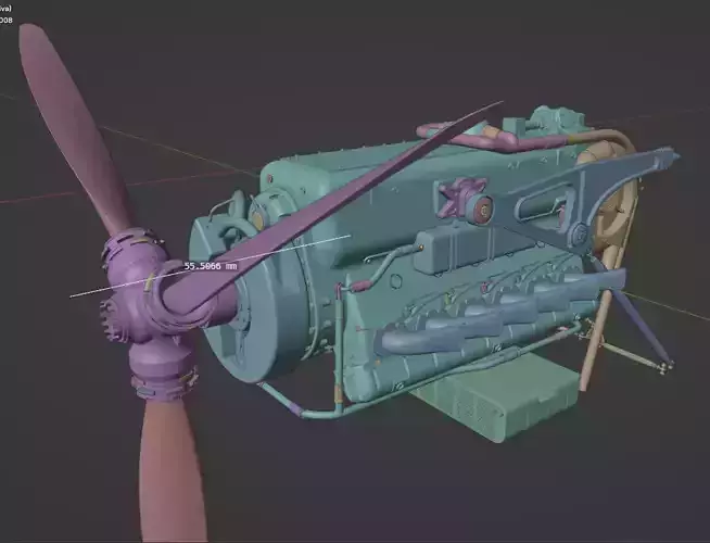  Mercedes Benz engine DB605D ME109