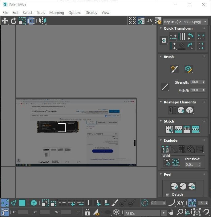 SSD M2 Hard Drive Samsung 970 EVO Plus 3D model_50