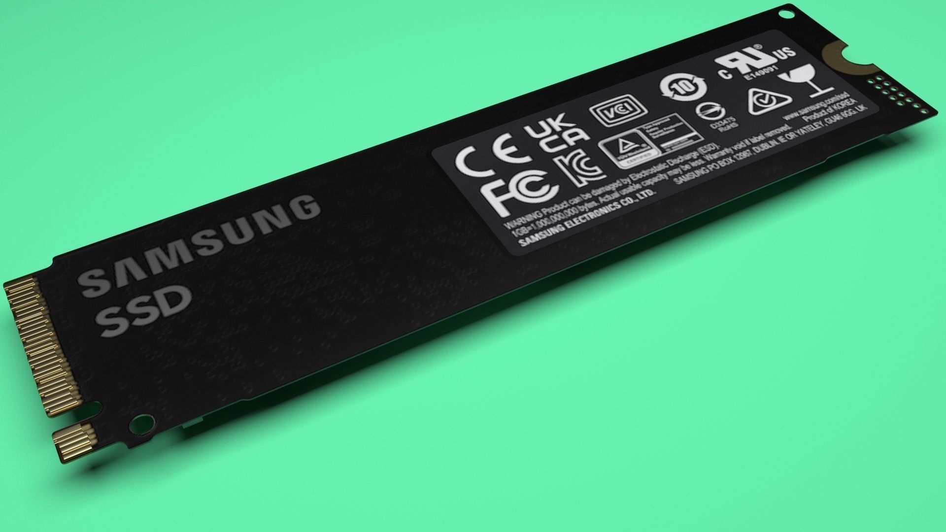 SSD M2 Hard Drive Samsung 970 EVO Plus 3D model_47