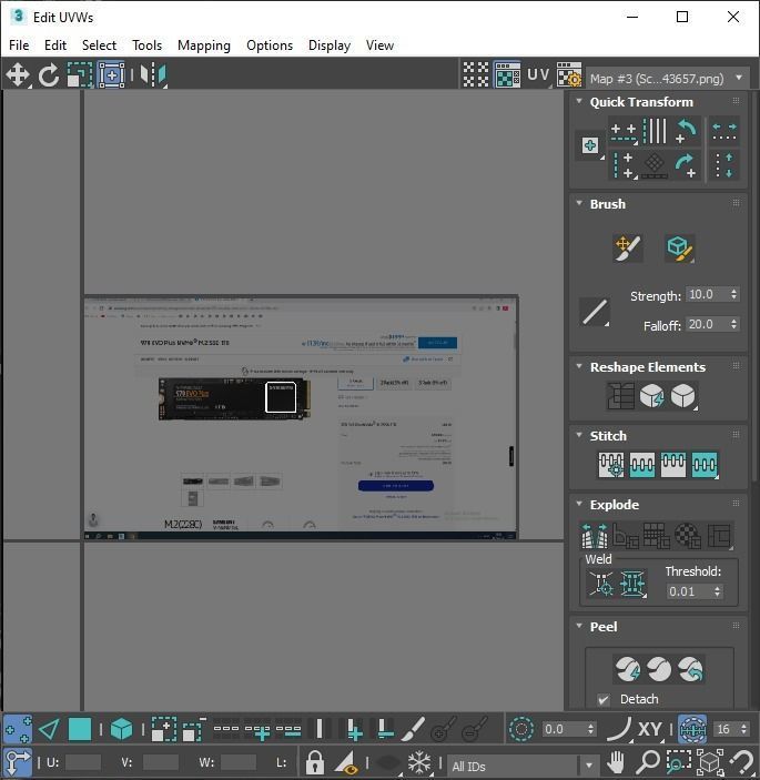 SSD M2 Hard Drive Samsung 970 EVO Plus 3D model_48