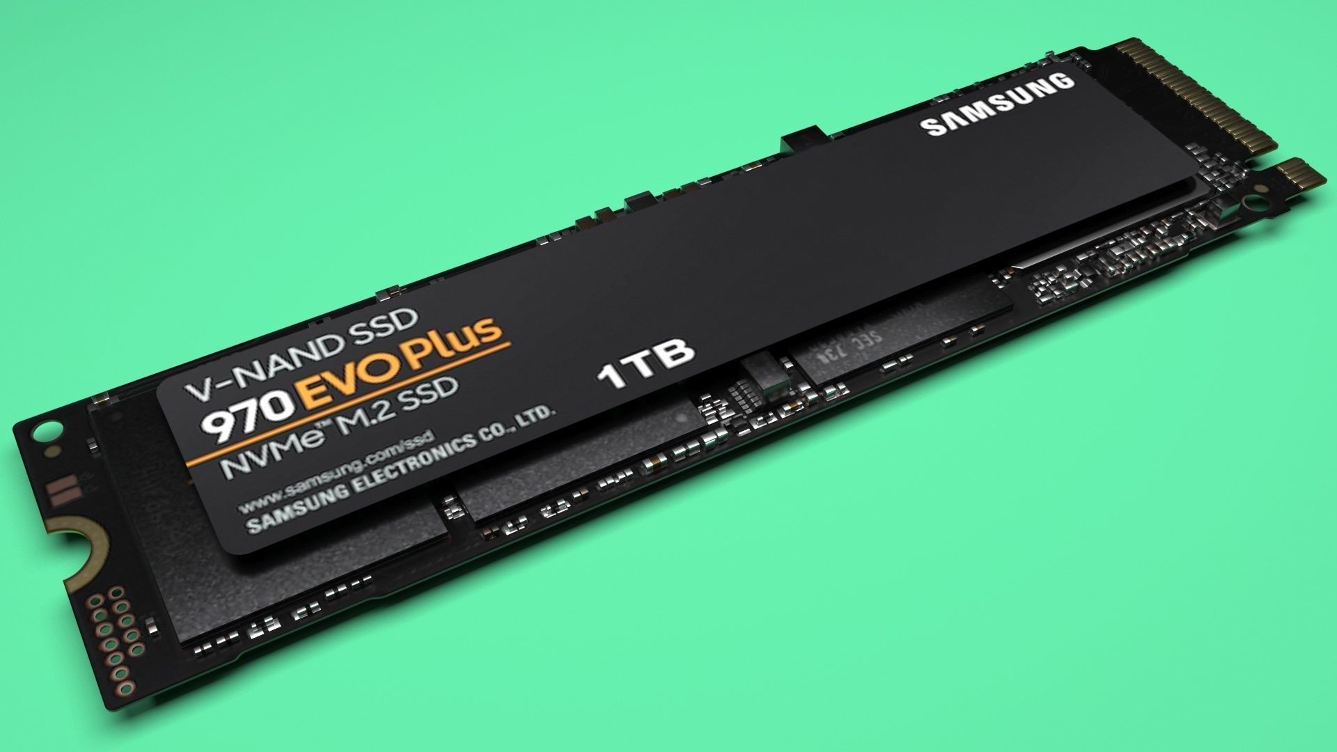 SSD M2 Hard Drive Samsung 970 EVO Plus 3D model_46
