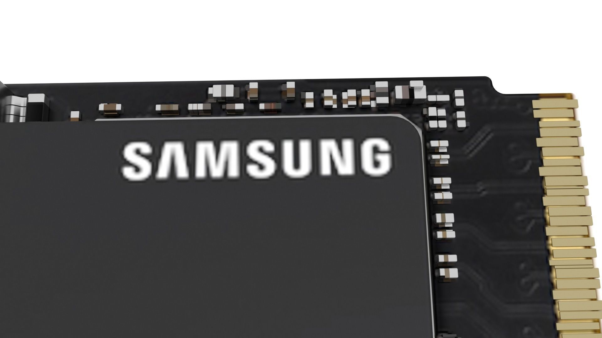 SSD M2 Hard Drive Samsung 970 EVO Plus 3D model_9