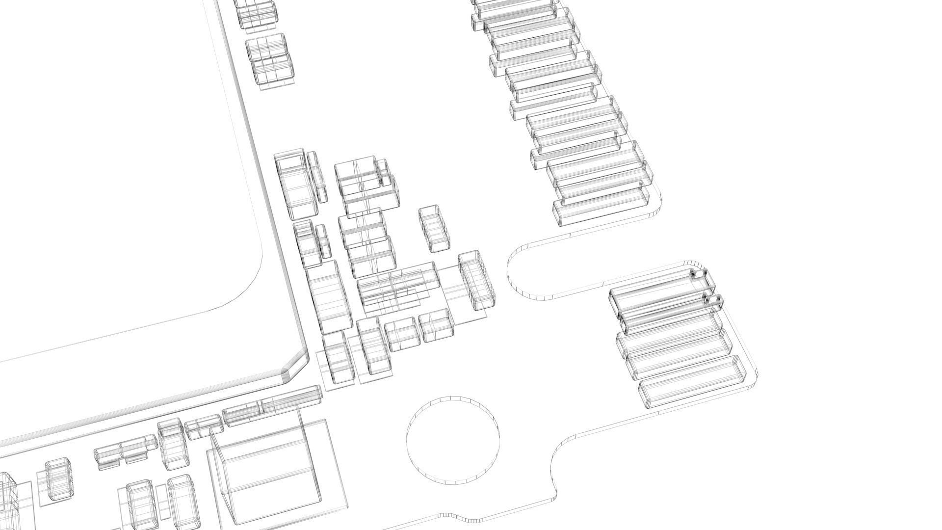 SSD M2 Hard Drive Samsung 970 EVO Plus 3D model_29