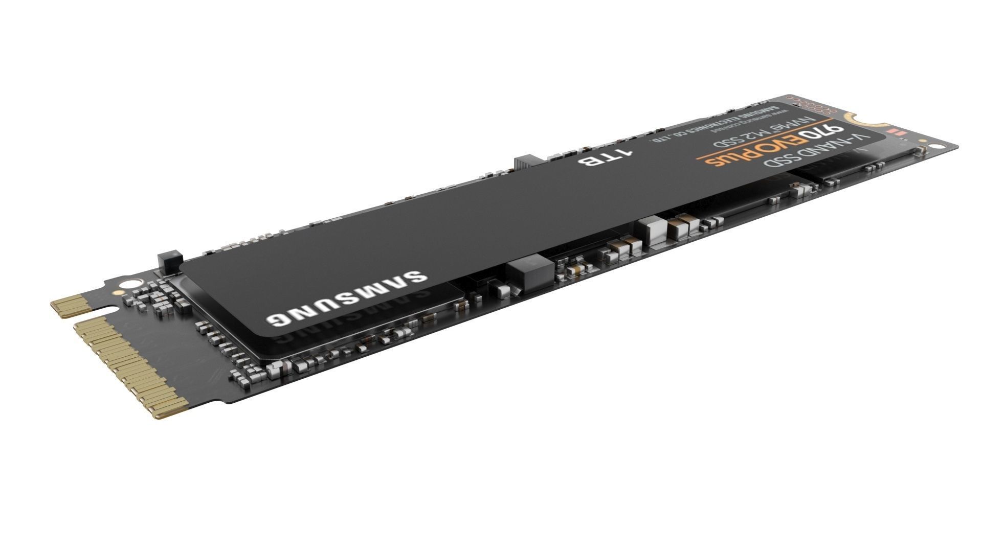 SSD M2 Hard Drive Samsung 970 EVO Plus 3D model_2