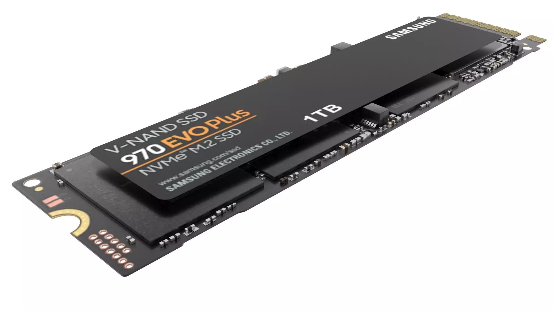 SSD M2 Hard Drive Samsung 970 EVO Plus 3D model_0