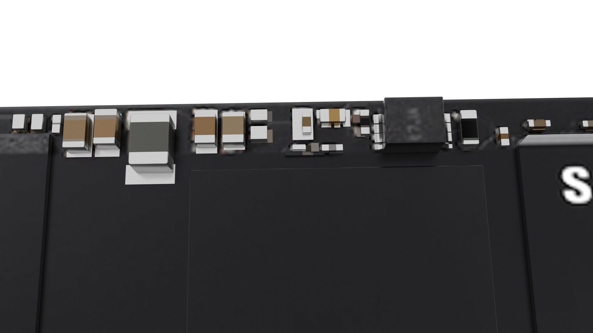 SSD M2 Hard Drive Samsung 970 EVO Plus 3D model_11