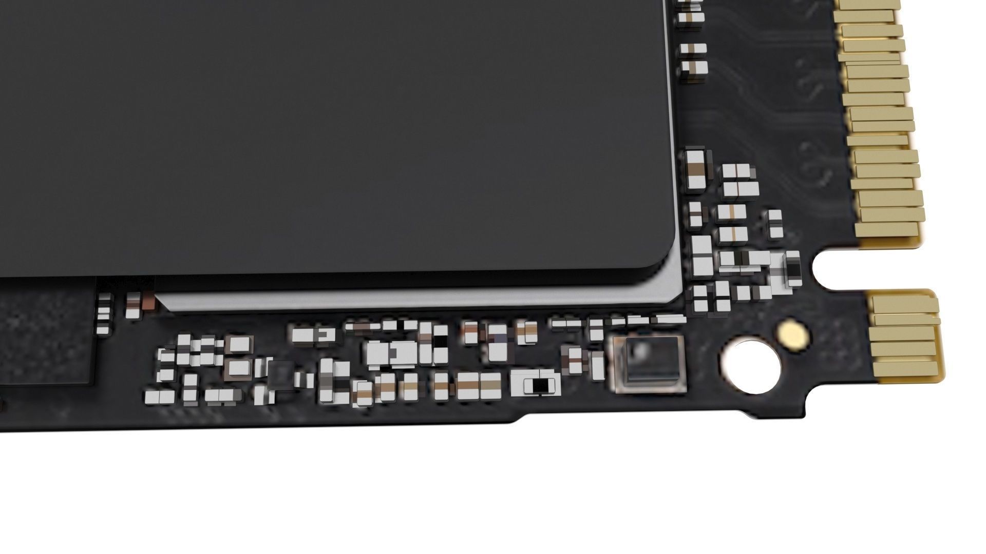 SSD M2 Hard Drive Samsung 970 EVO Plus 3D model_8