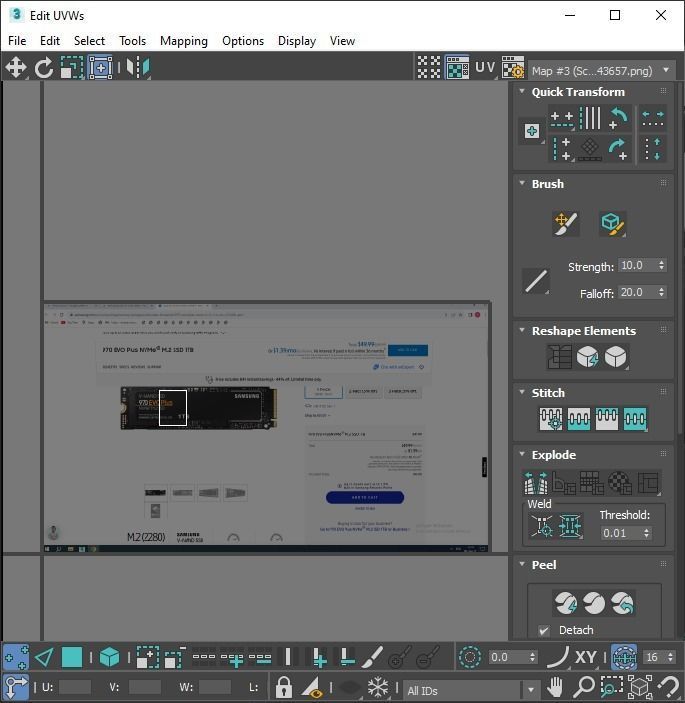 SSD M2 Hard Drive Samsung 970 EVO Plus 3D model_54