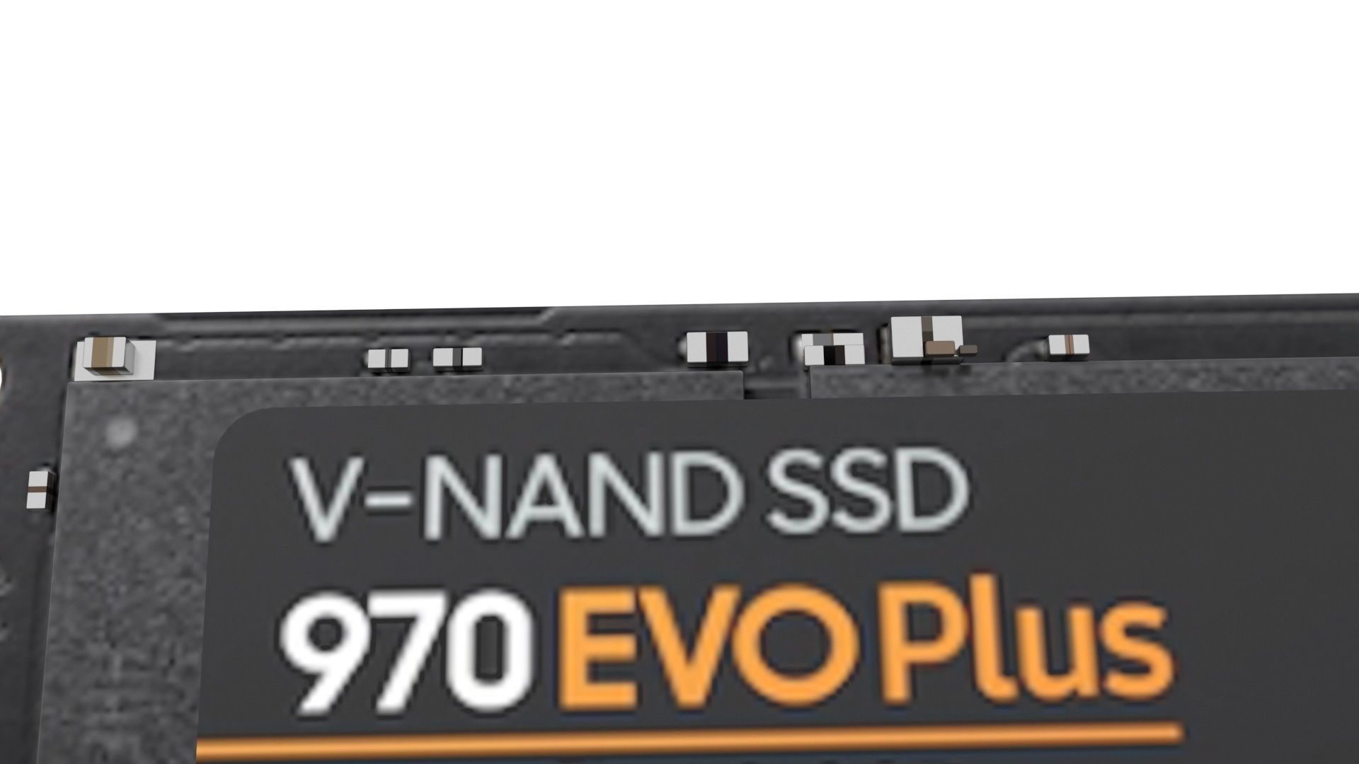 SSD M2 Hard Drive Samsung 970 EVO Plus 3D model_12