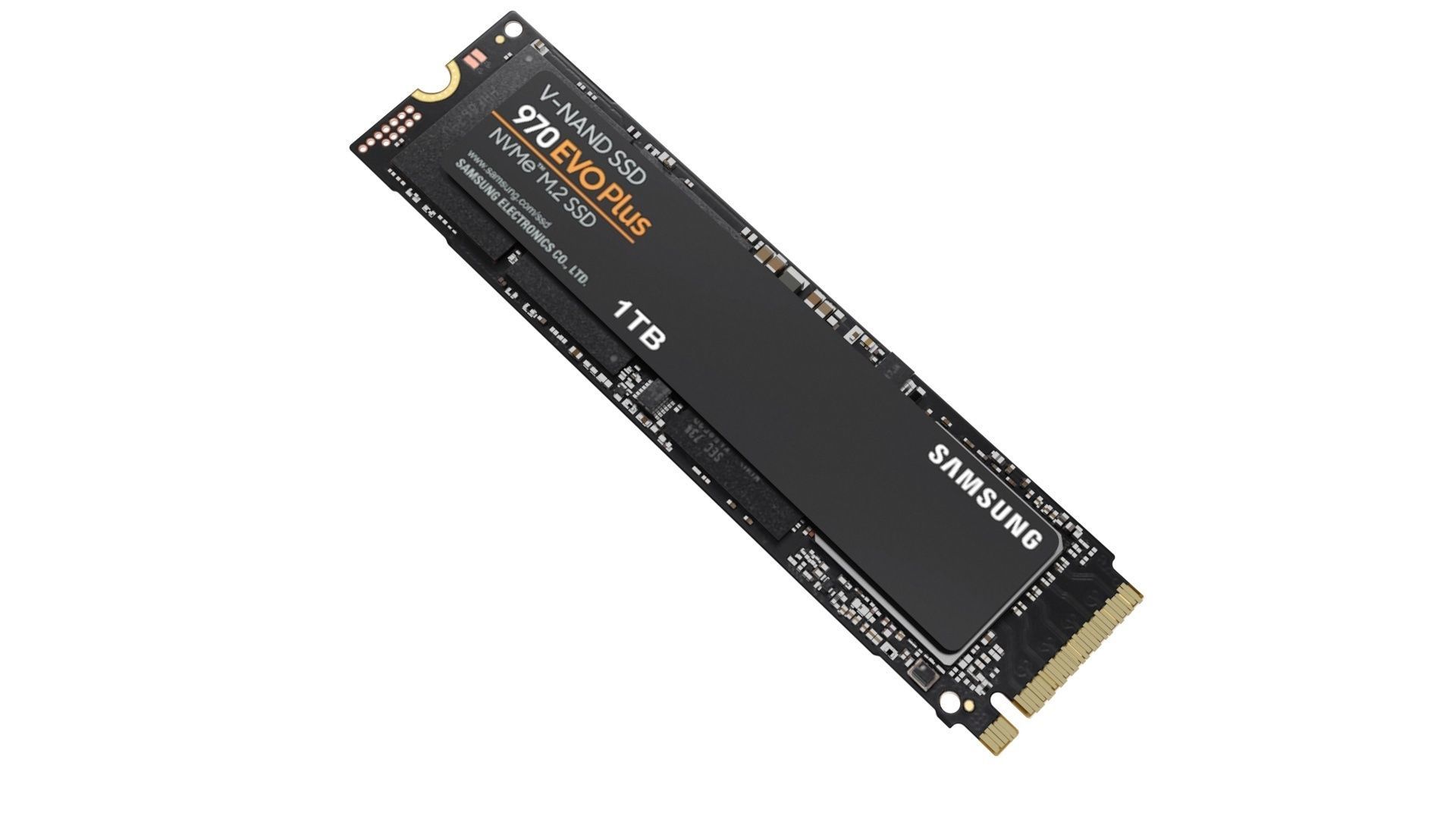 SSD M2 Hard Drive Samsung 970 EVO Plus 3D model_1