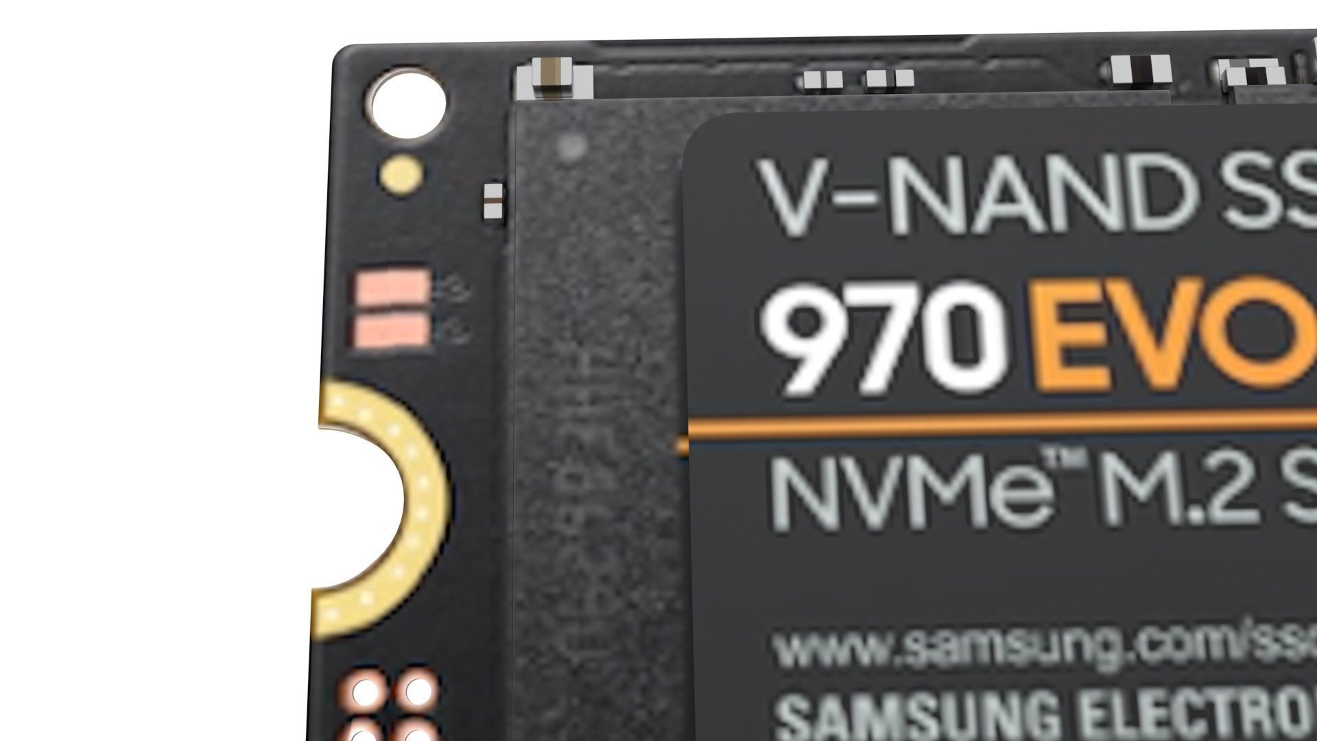 SSD M2 Hard Drive Samsung 970 EVO Plus 3D model_13