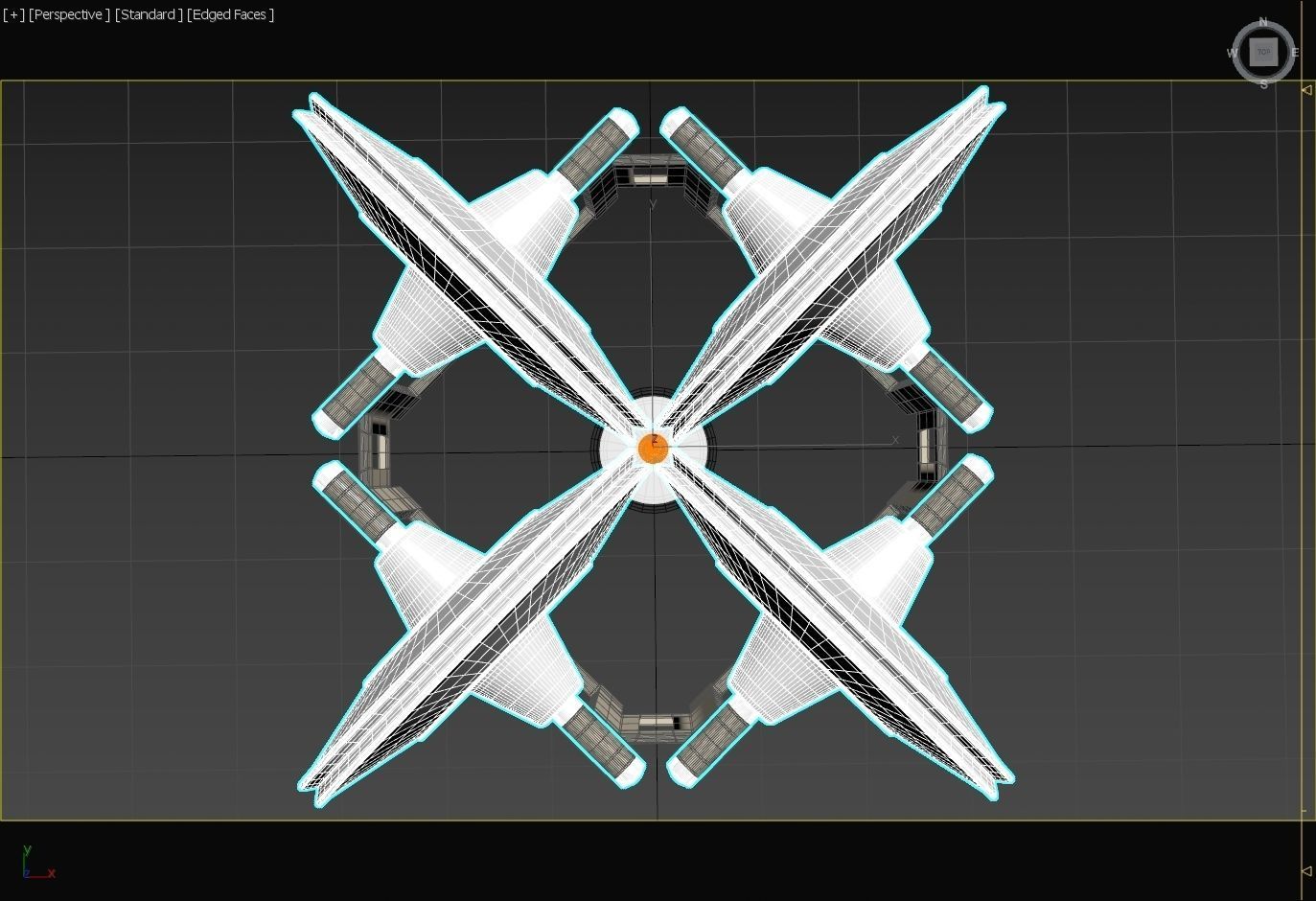 Flame Licking Quadro Gyro - Toy Concept 3D print model_6