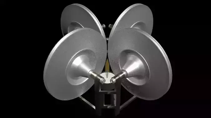 Flame Licking Quadro Gyro - Toy Concept 3D print model
