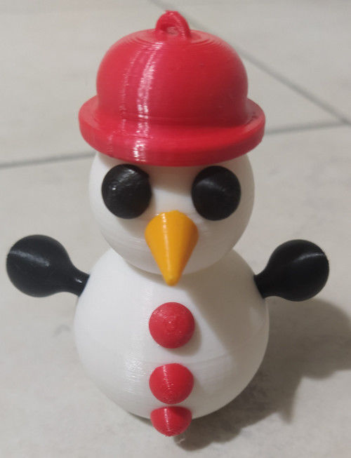 Snowman 3D print model_4