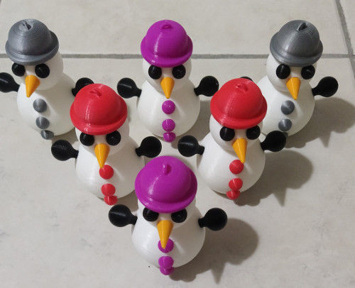 Snowman 3D print model_5