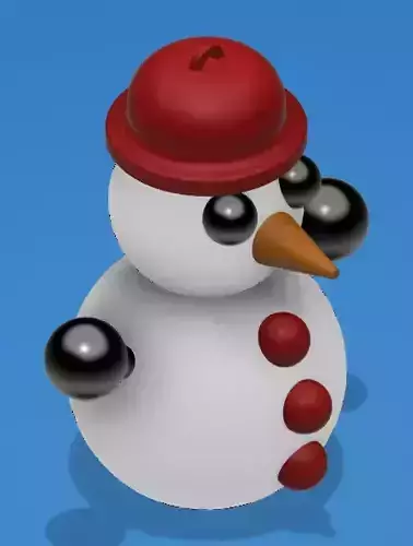 Snowman 3D print model