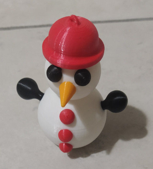 Snowman 3D print model_2