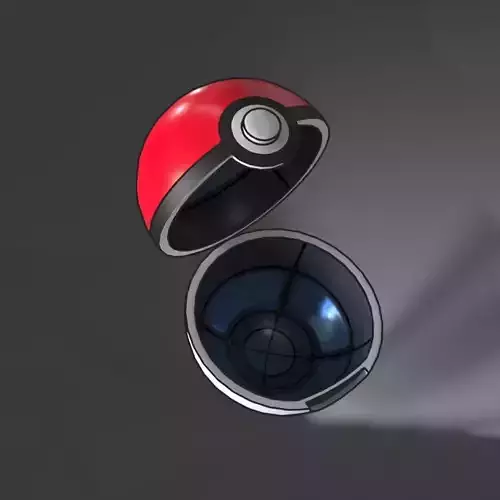 Pokeballs Low-poly 3D model