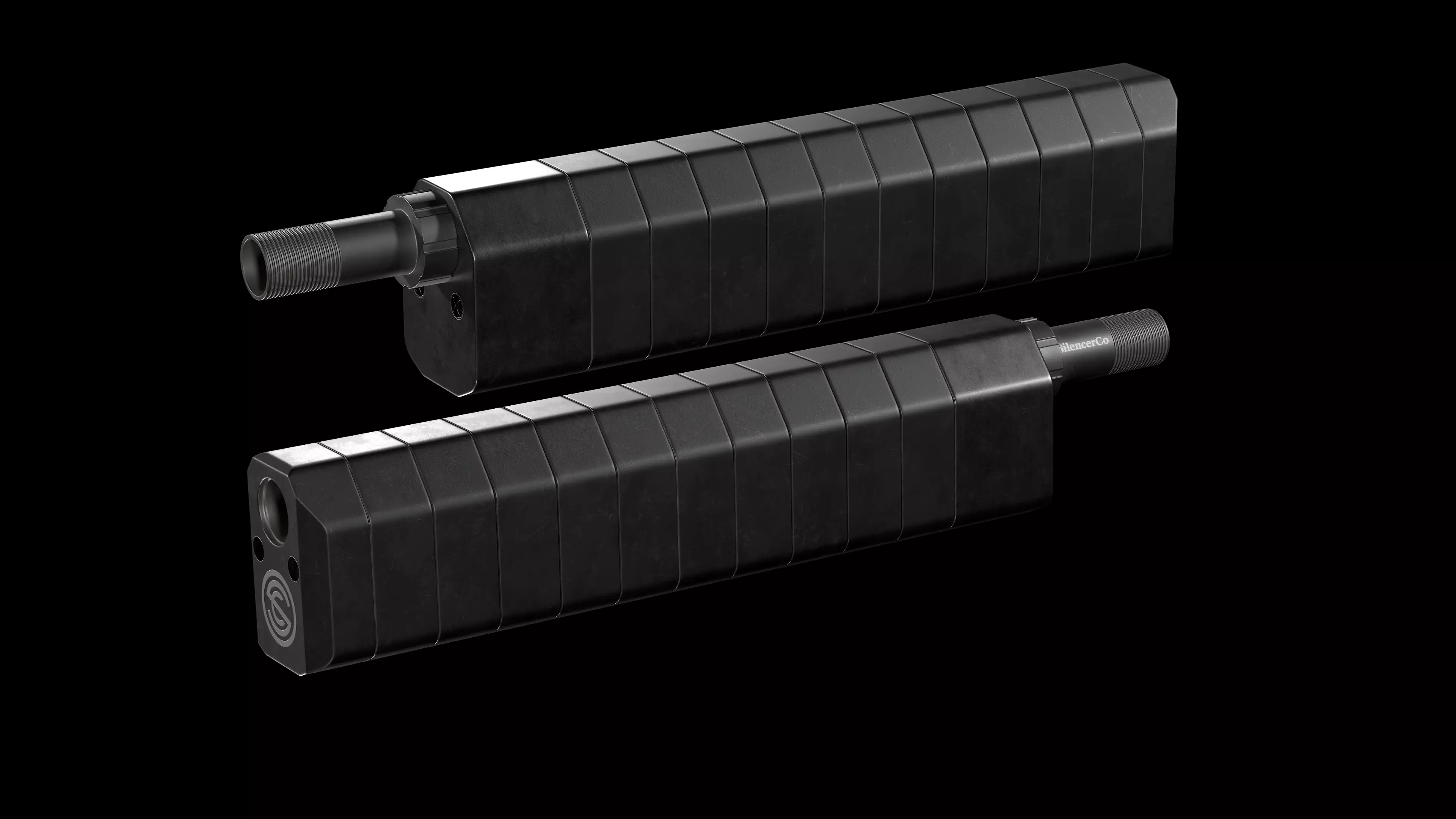 SILENCERCO SALVO 12GA SHOTGUN SUPPRESSOR Low-poly 3D model