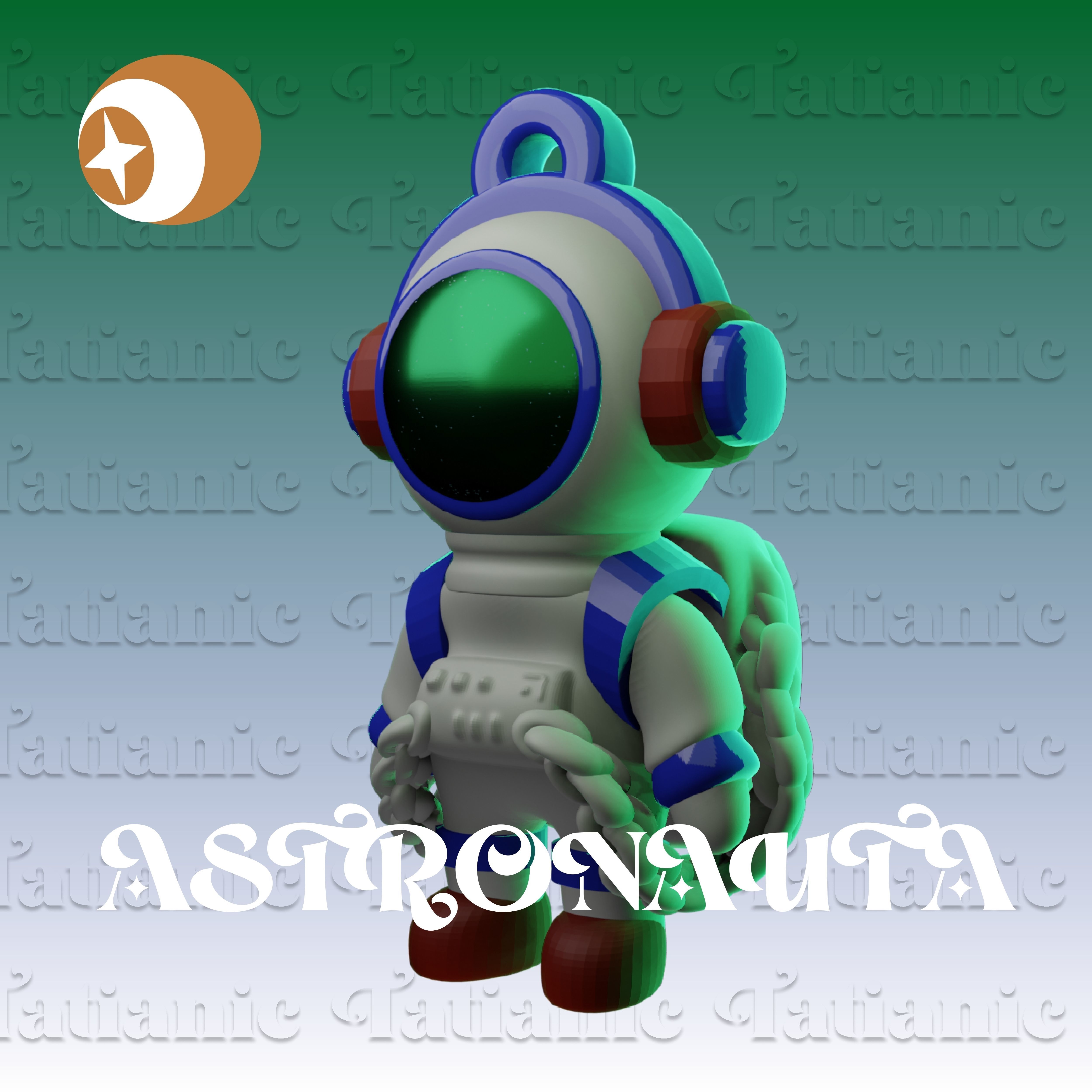 ASTRONAUTA - EN EL ESPACIO 3D print model_11