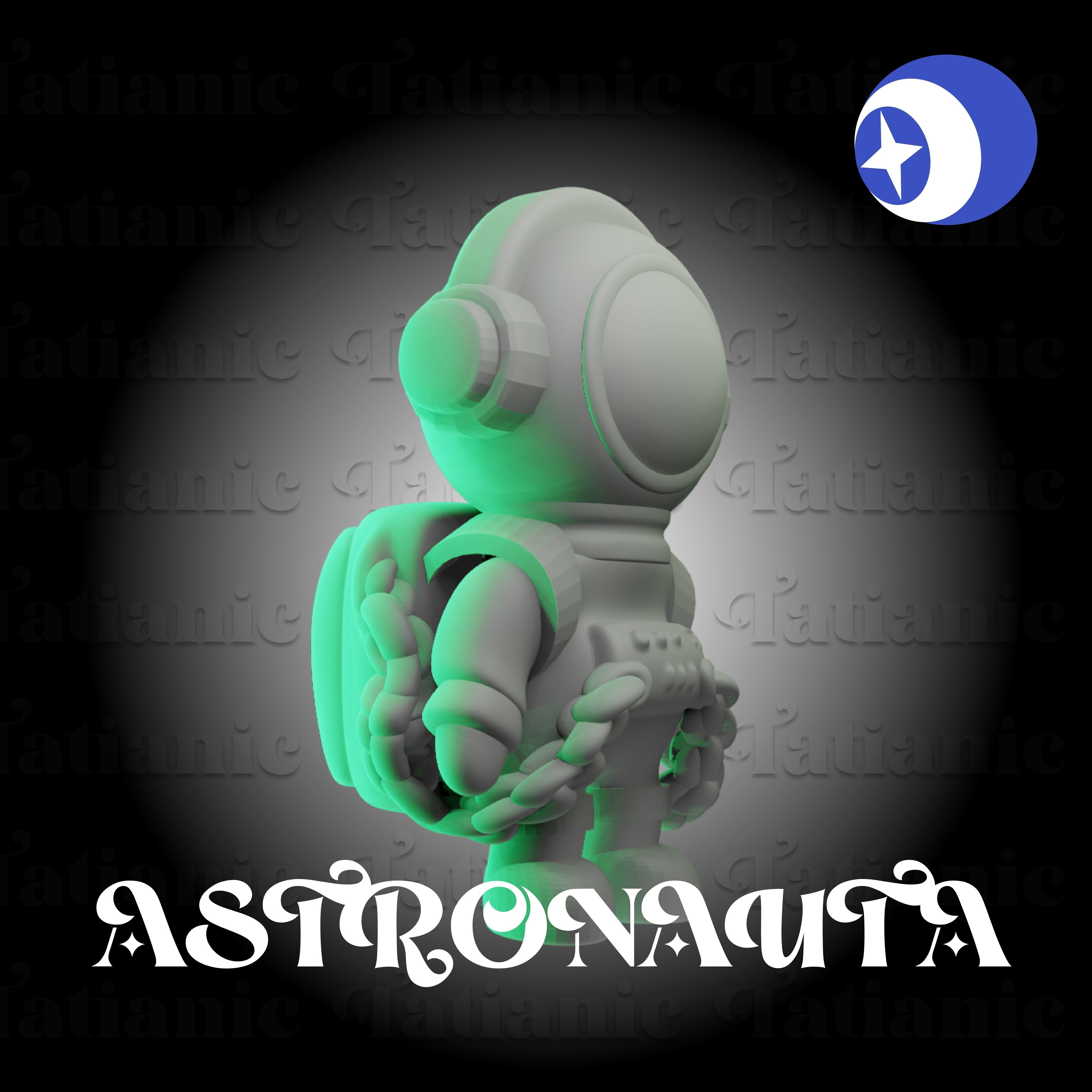ASTRONAUTA - EN EL ESPACIO 3D print model_5