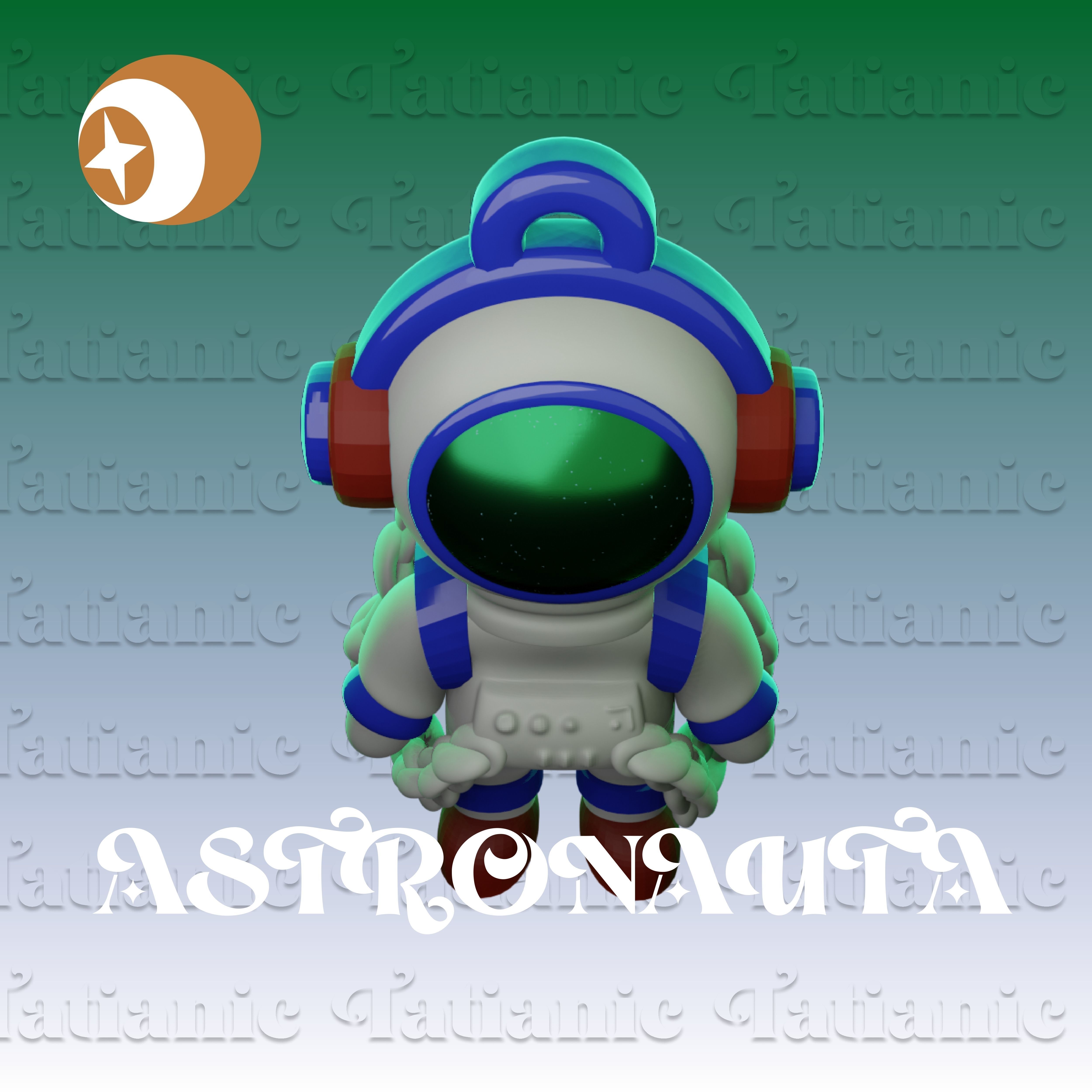 ASTRONAUTA - EN EL ESPACIO 3D print model_12