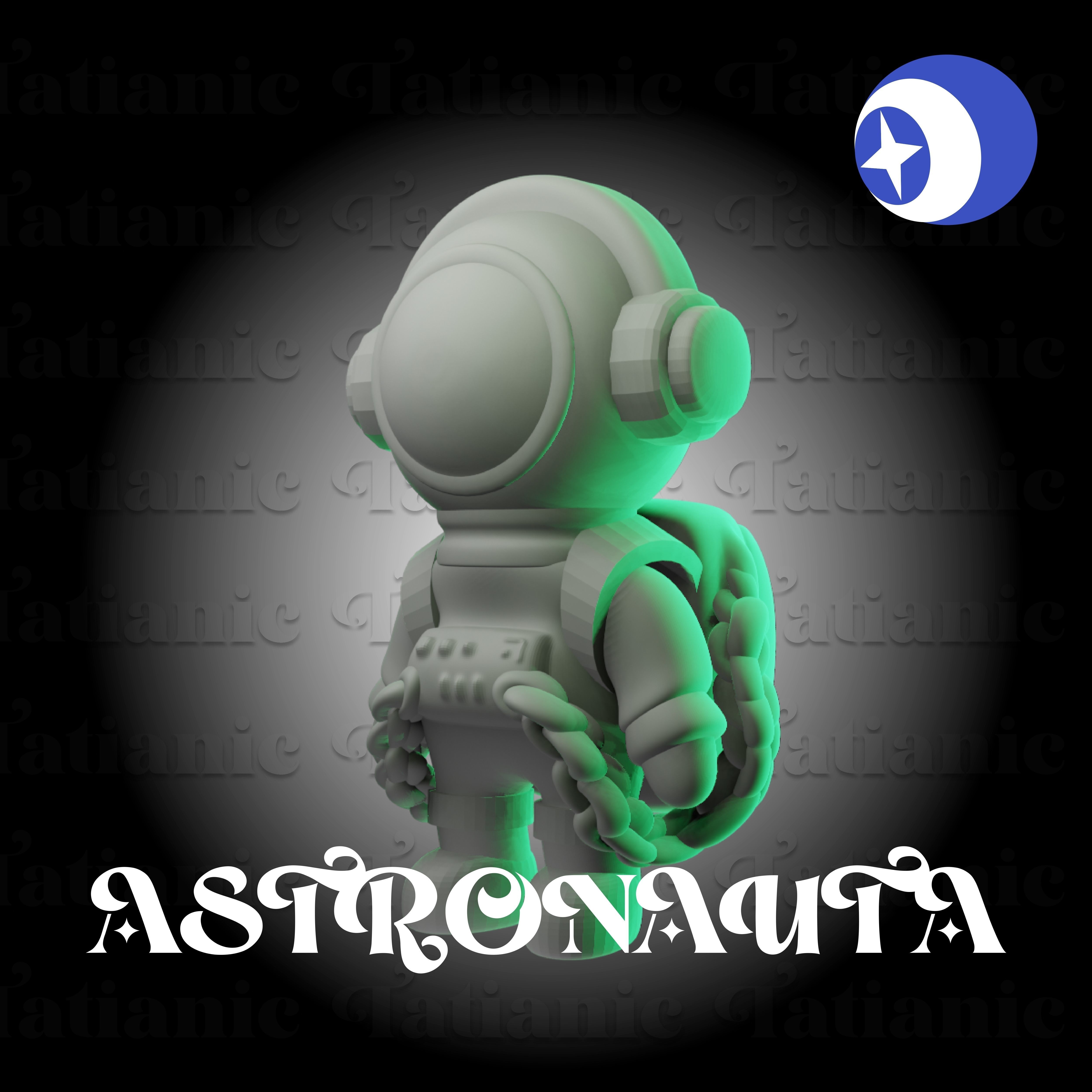 ASTRONAUTA - EN EL ESPACIO 3D print model_6