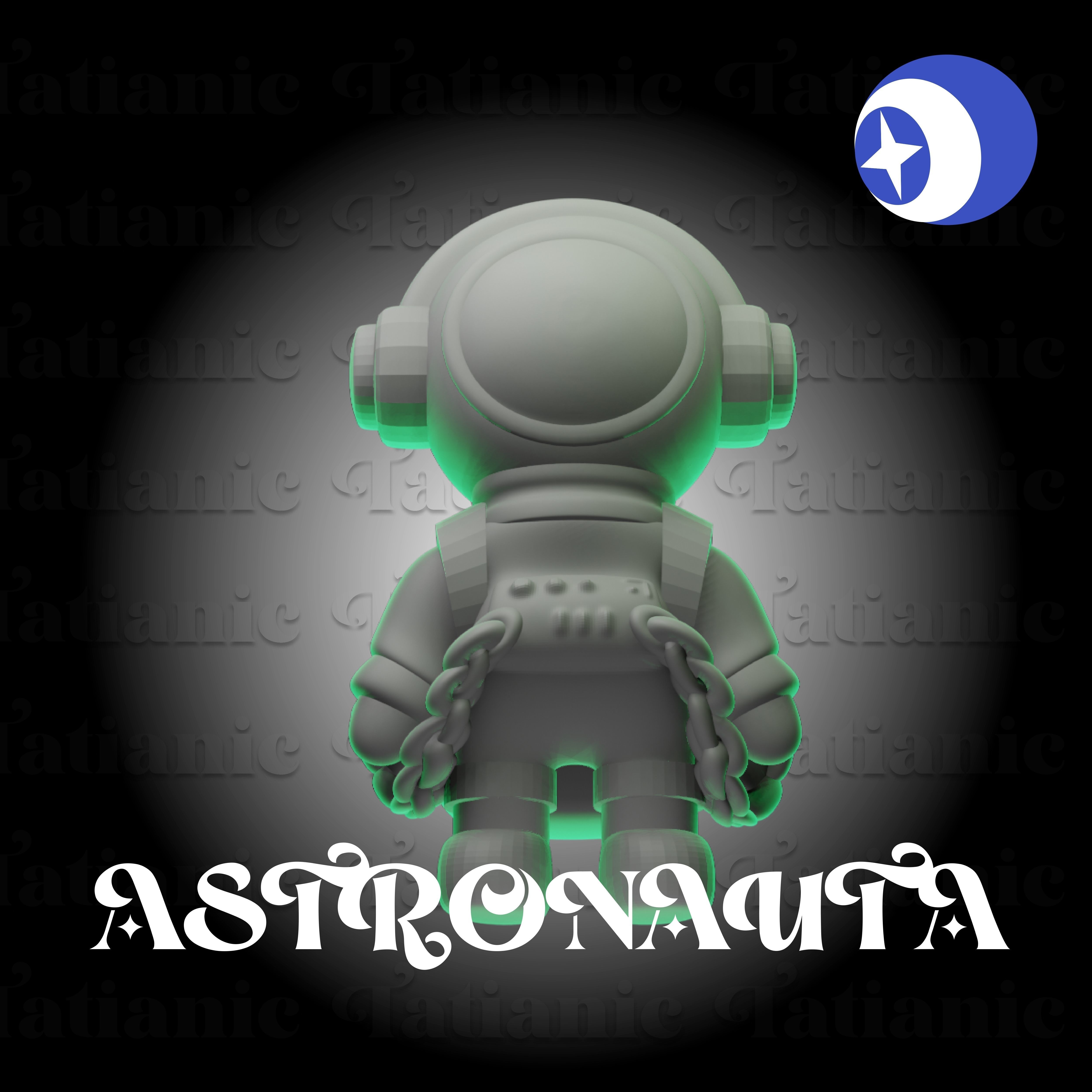 ASTRONAUTA - EN EL ESPACIO 3D print model_8