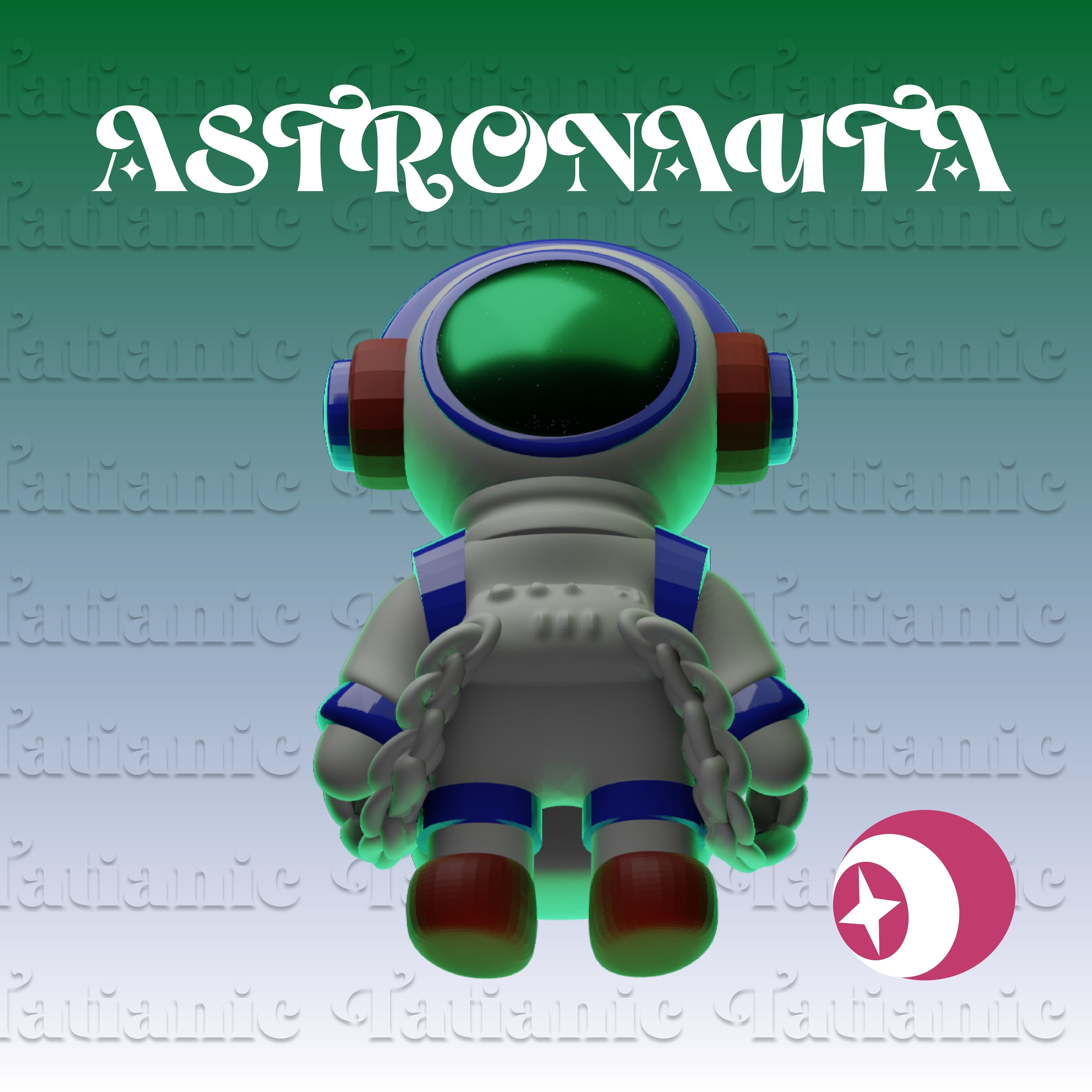 ASTRONAUTA - EN EL ESPACIO 3D print model_3