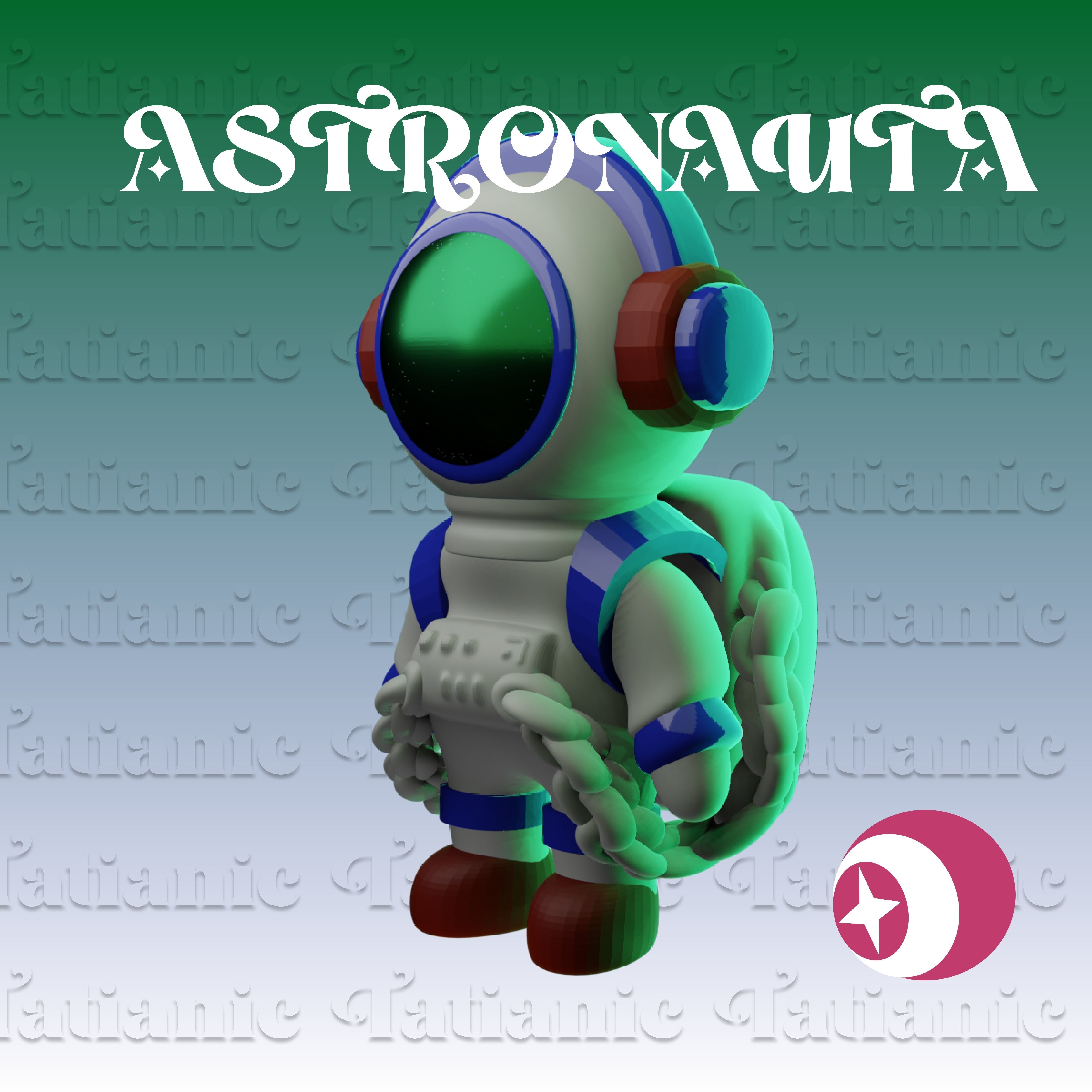 ASTRONAUTA - EN EL ESPACIO 3D print model_1