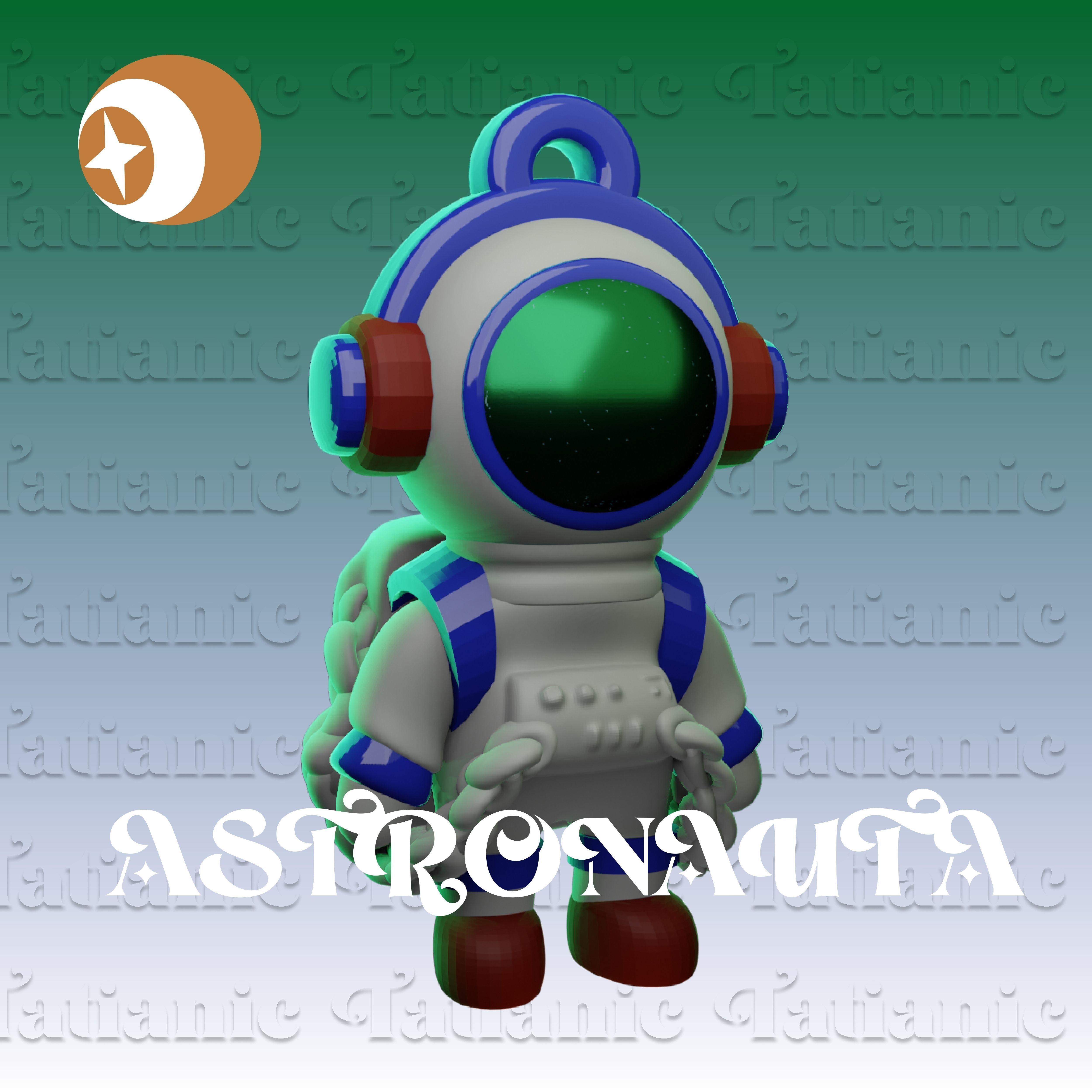 ASTRONAUTA - EN EL ESPACIO 3D print model_10