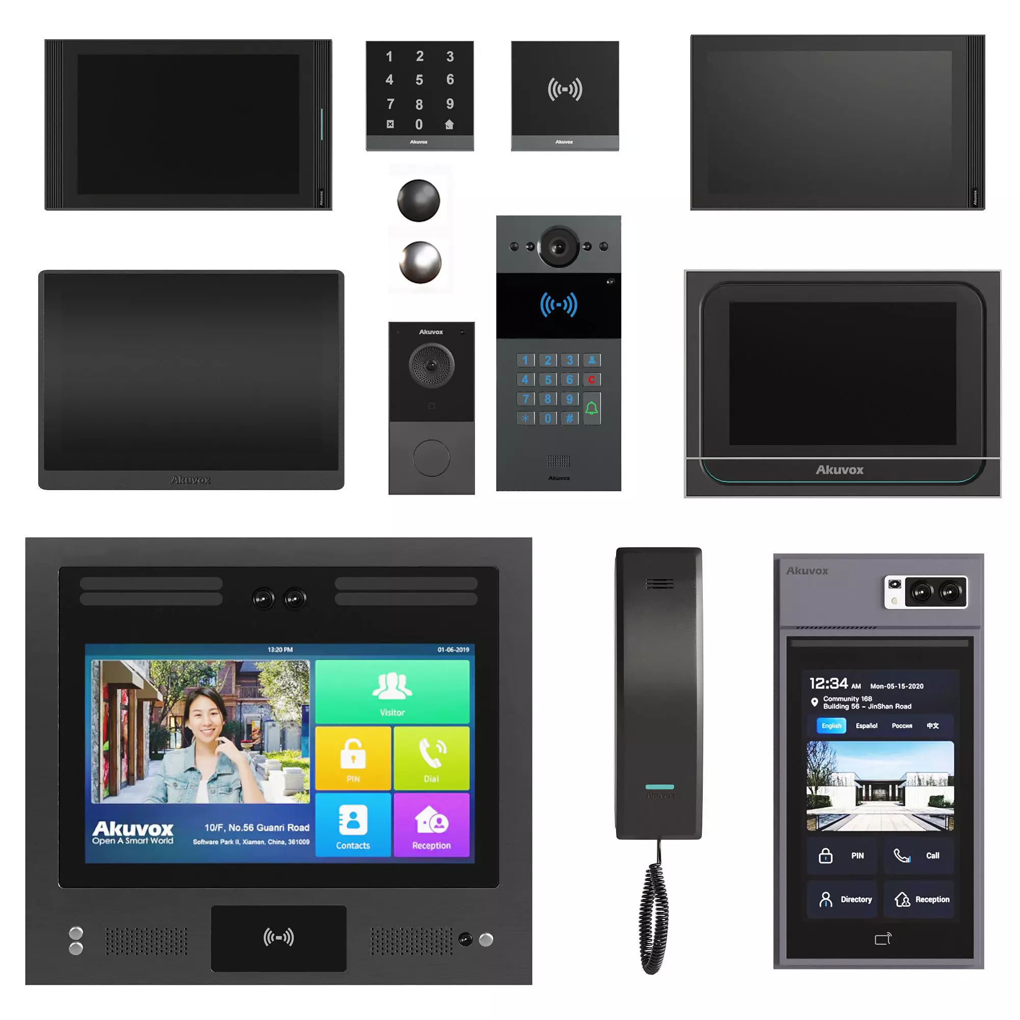 Equipment 3 Intercom And Security Set 3D model_0