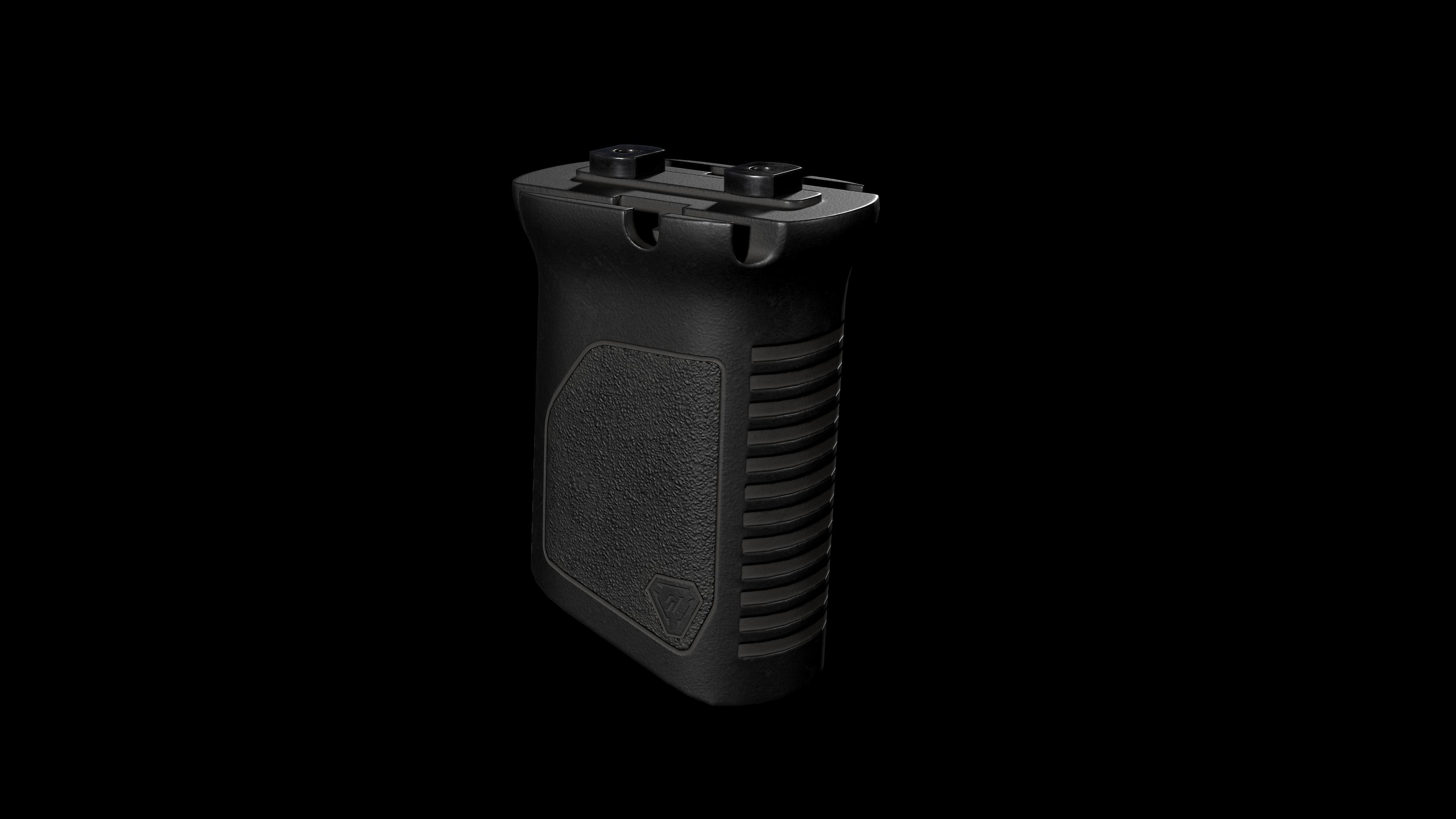 Strike Industries M-LOK Angled Vertical Grip Low-poly 3D model_3