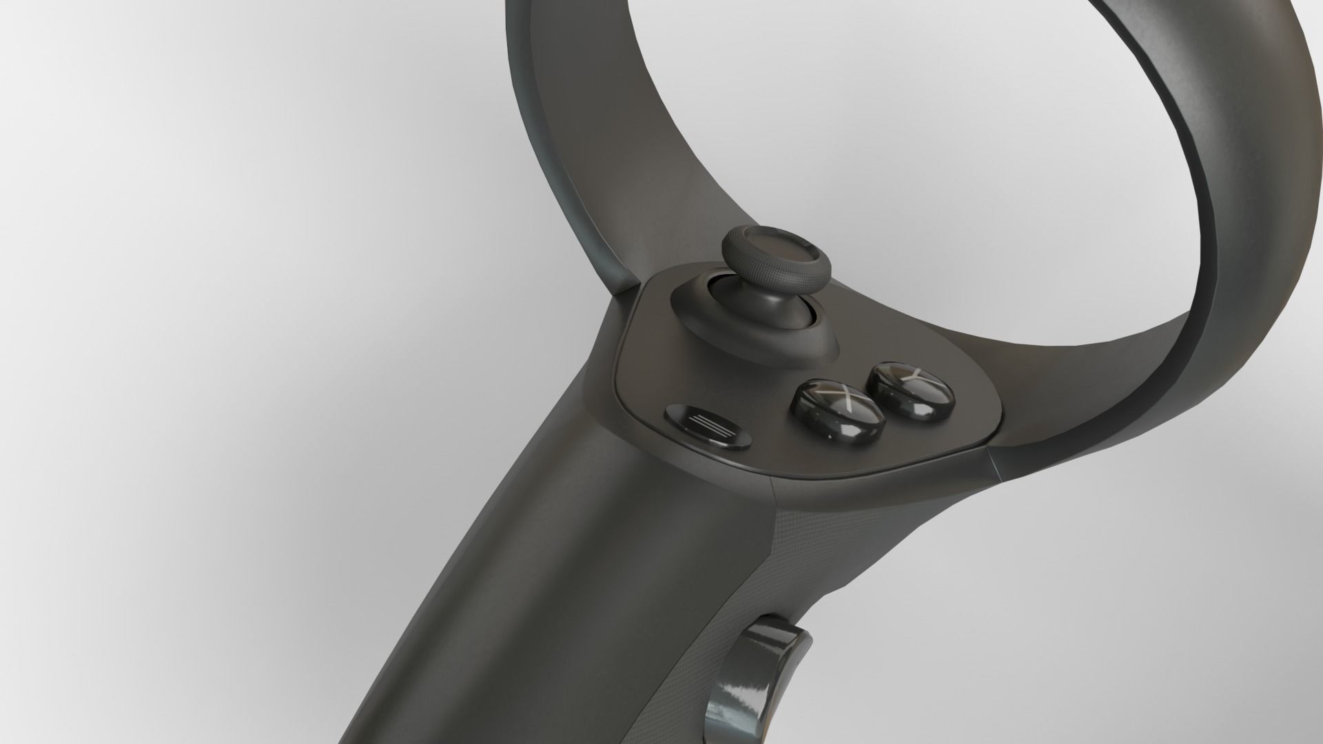 Oculus Touch V2 controllers Low-poly 3D model_4