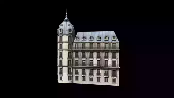 Paris Building Haussmann 3D model