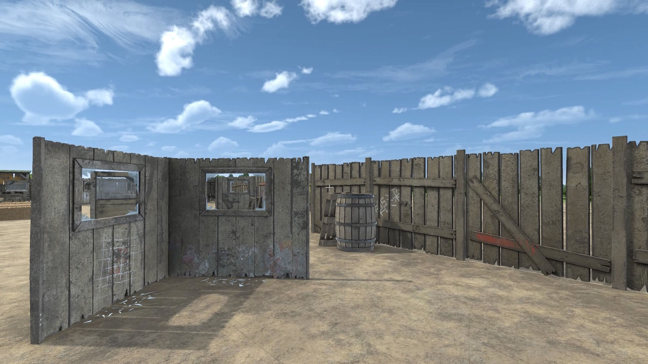 Paintball Game Arena Design Unity 3D Low-poly 3D model_16