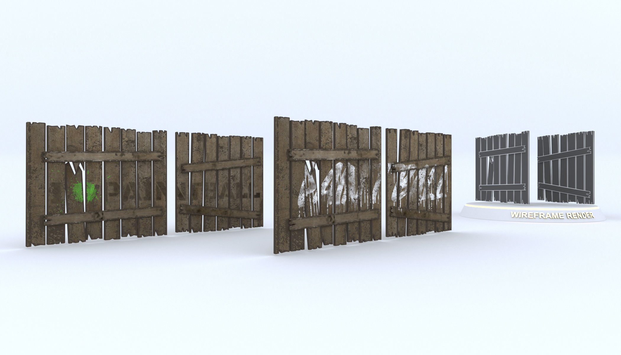 Paintball Game Arena Design Unity 3D Low-poly 3D model_25