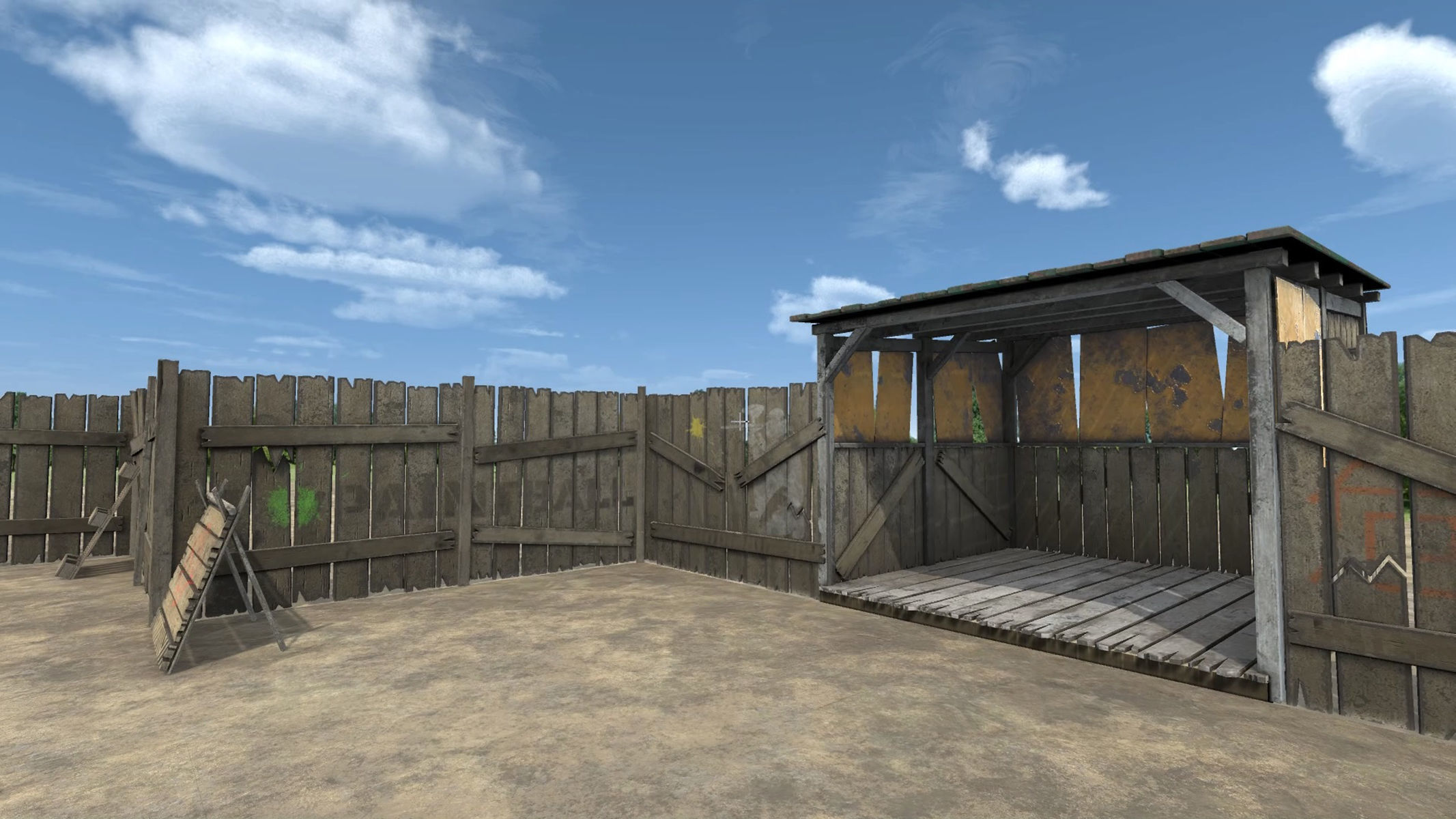 Paintball Game Arena Design Unity 3D Low-poly 3D model_15