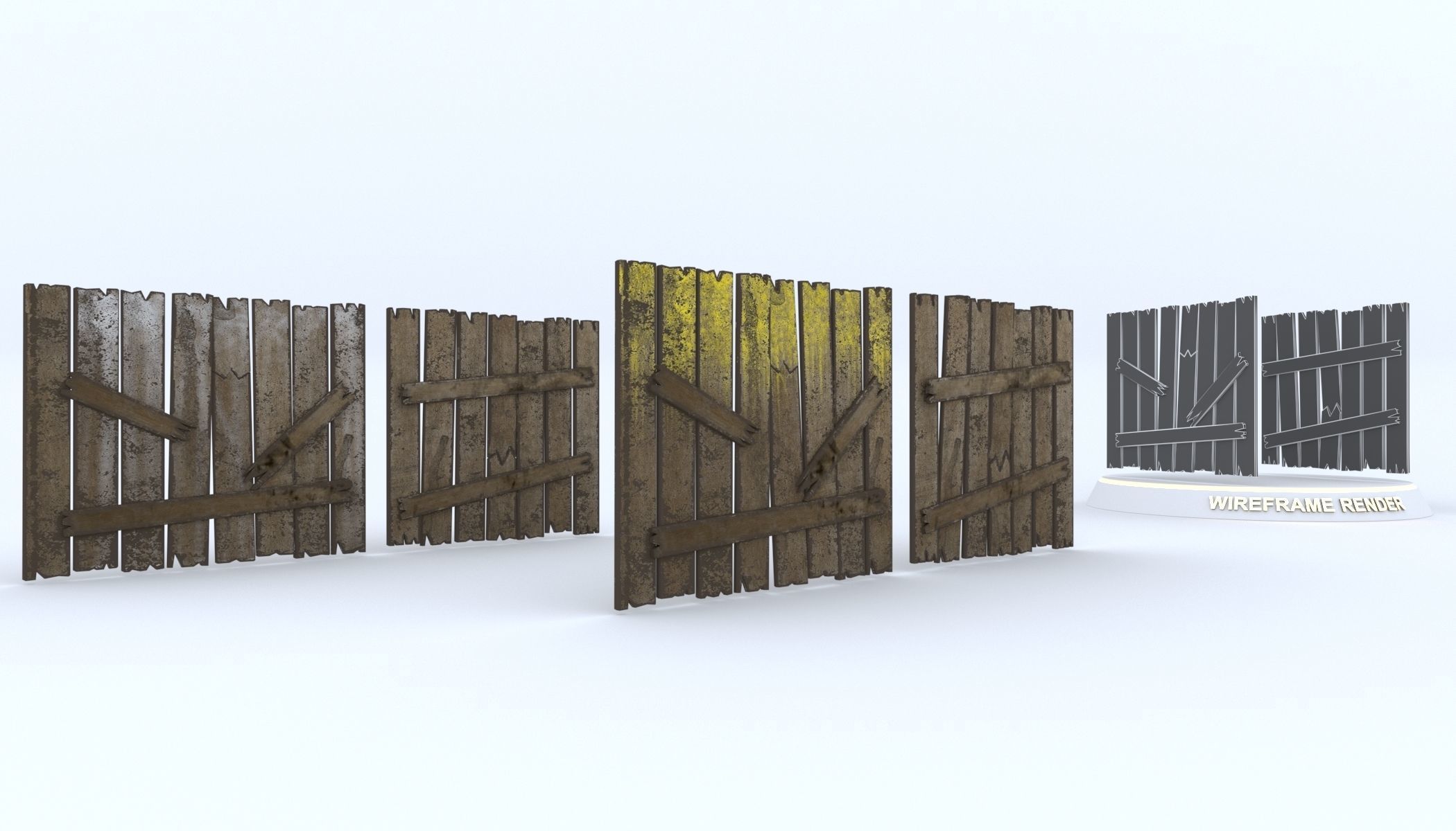 Paintball Game Arena Design Unity 3D Low-poly 3D model_26