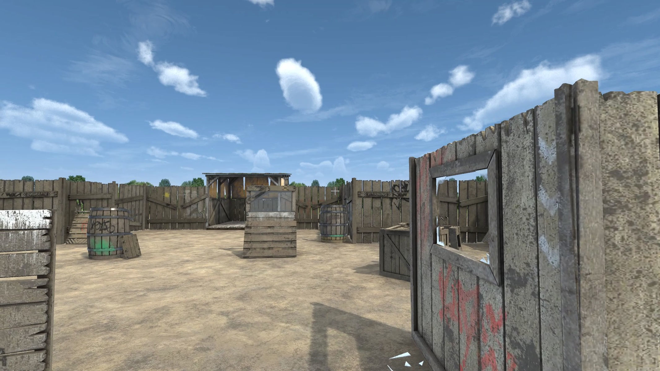 Paintball Game Arena Design Unity 3D Low-poly 3D model_14